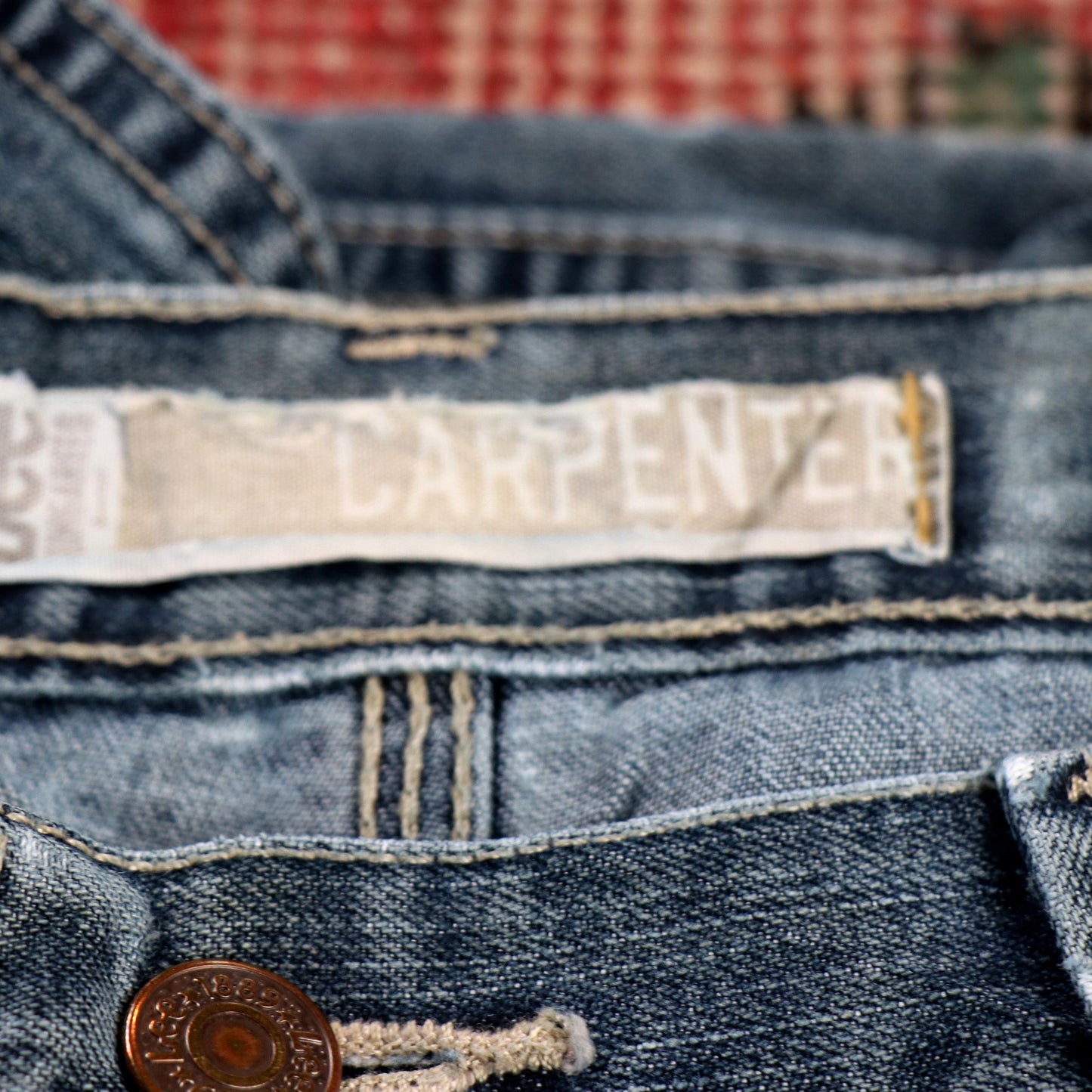 Lee W36 L31 Carpenter Classic Ripped Style Blue Denim Jeans