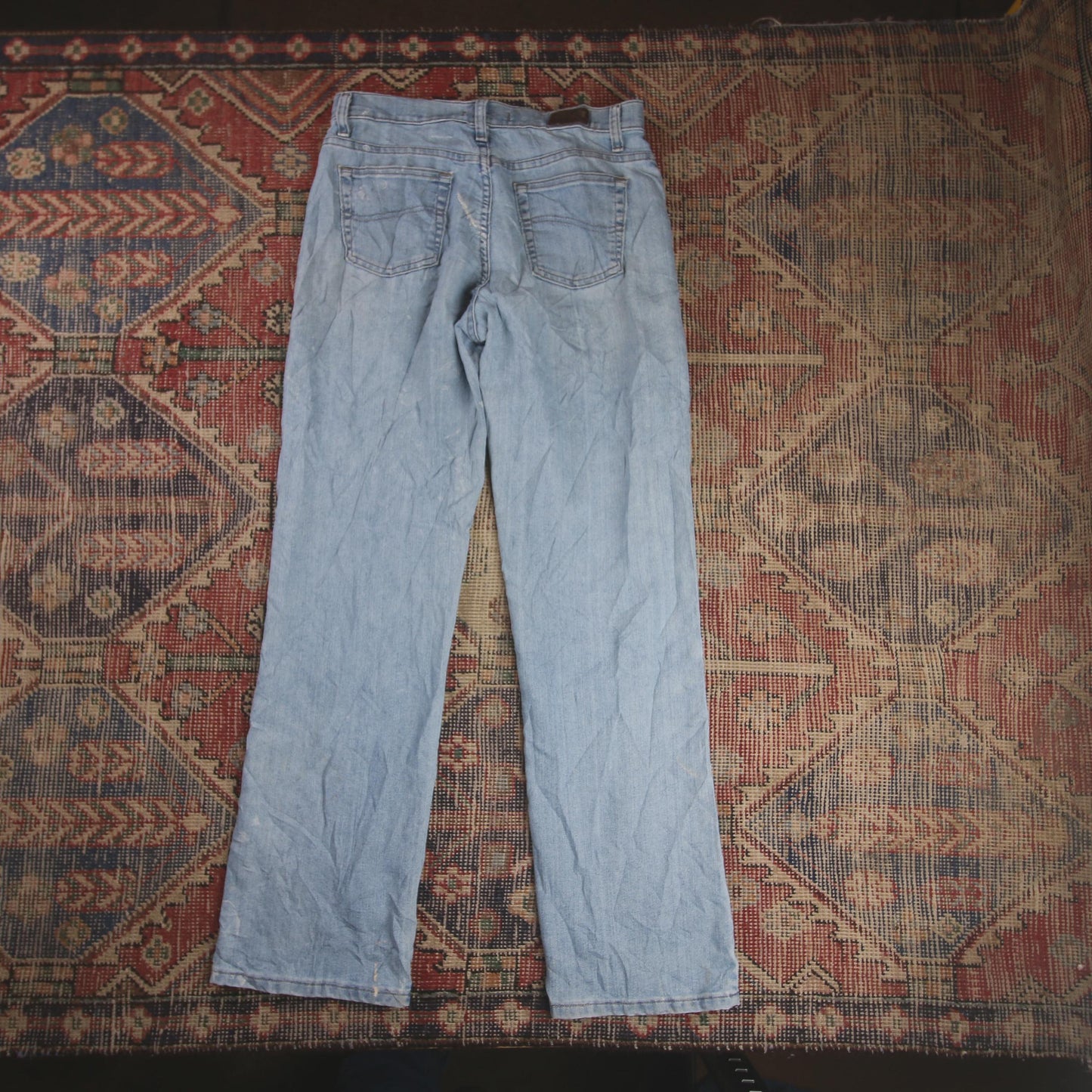 Lee W30 L31 Straight Leg Relaxed Fit Blue Denim Jeans