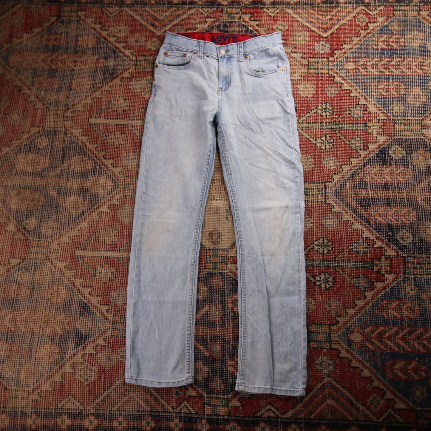 Levi's 514 W26 L27 Straight Leg Blue Denim Jeans