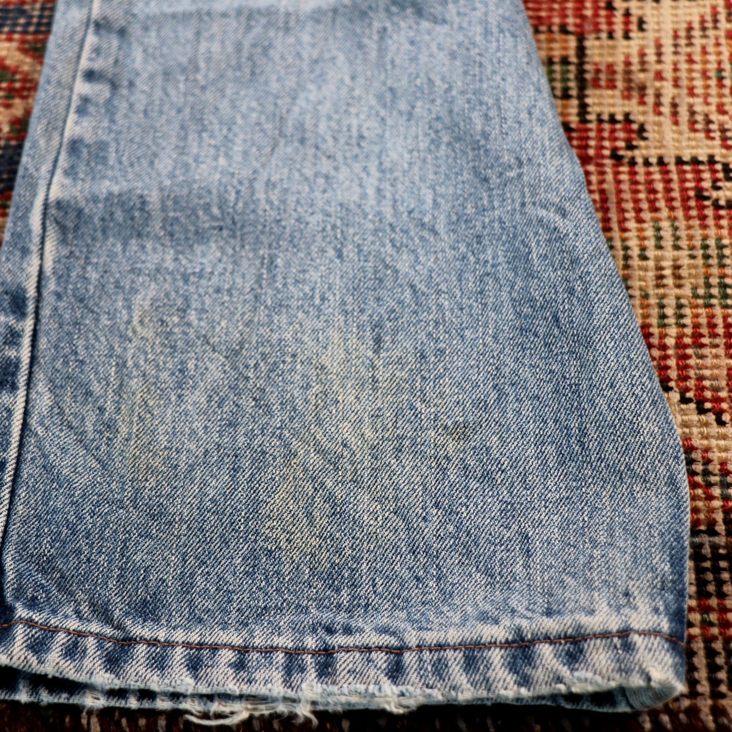 Lee W34 L32 Straight Leg Relaxed Fit Blue Denim Jeans