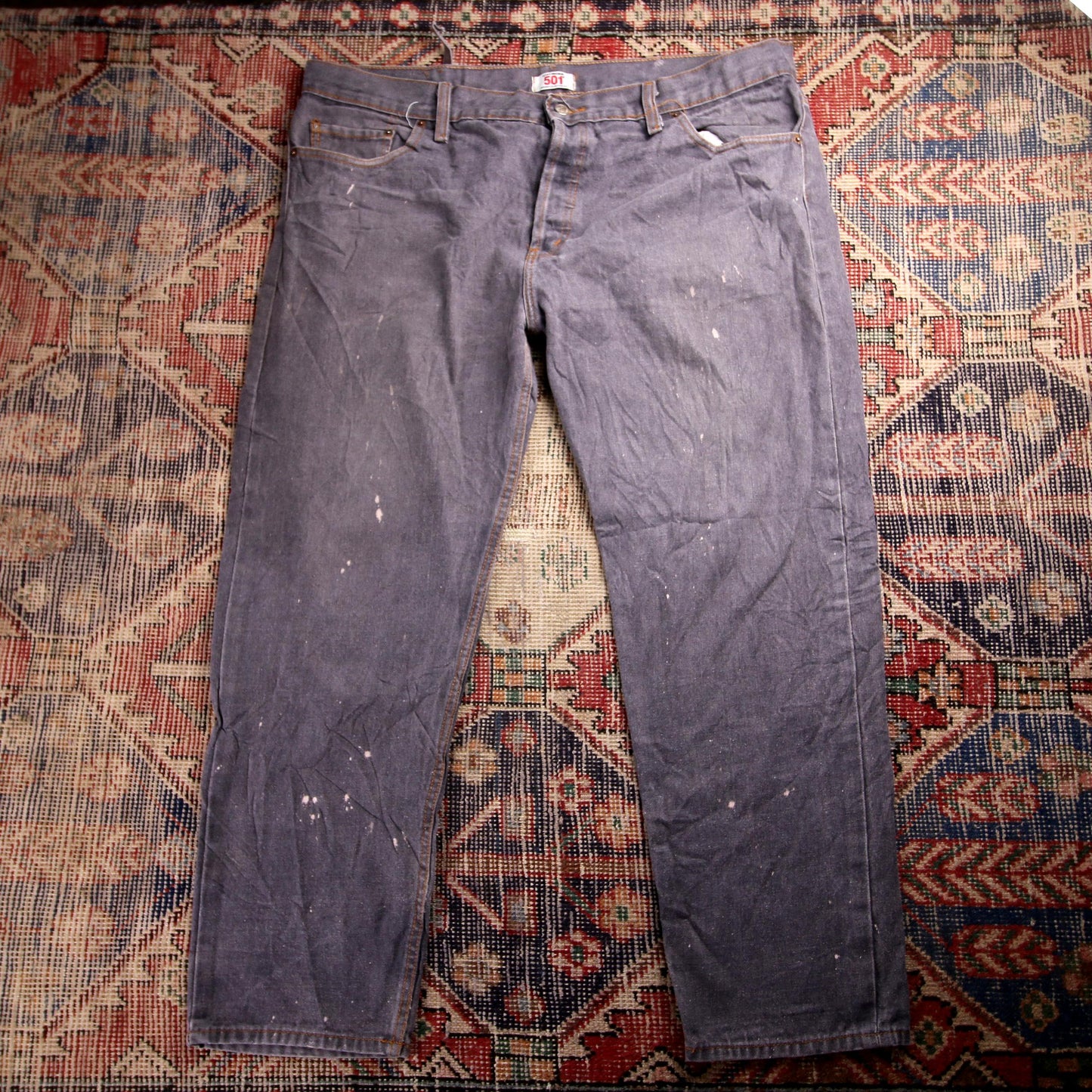 Levi's 501 W42 L29 Original Fit Grey Denim Jeans