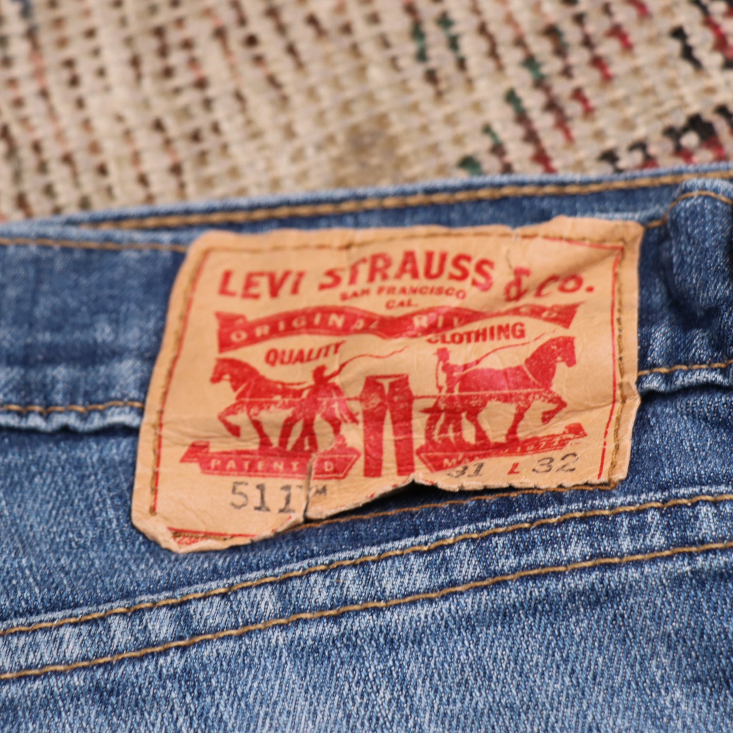 Levi's 511 W32 L31 Slim Fit Blue Denim Jeans