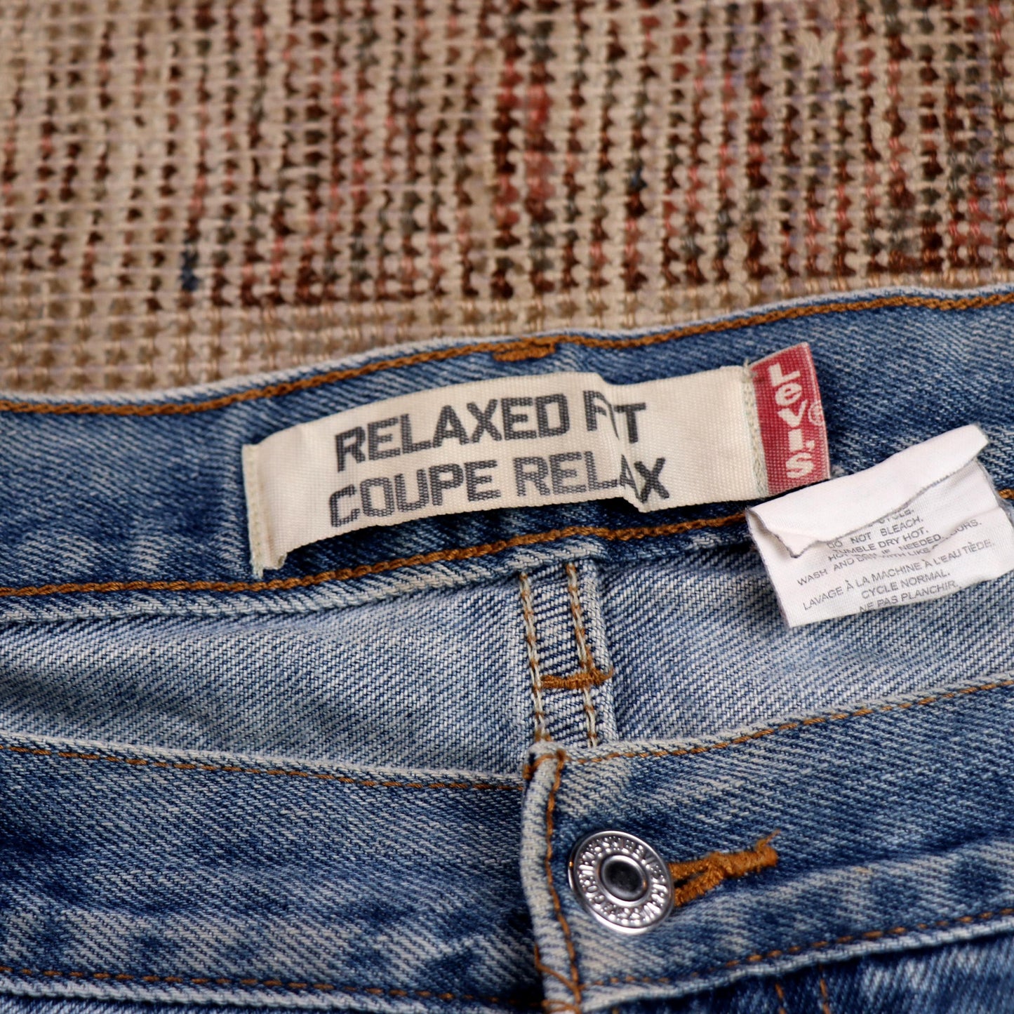 Levi's W40 L32 Tapered Leg Relaxed Fit Blue Denim Jeans