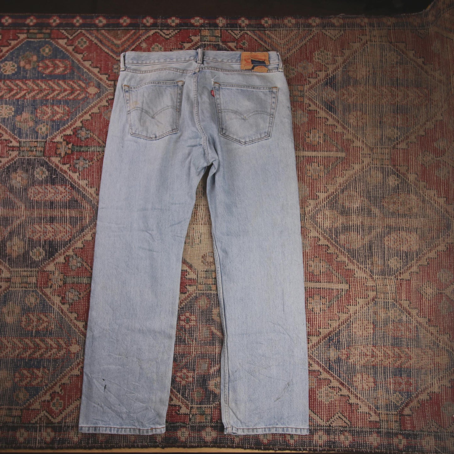 Levi's 505 W36 L29 Straight Leg Regular Fit Blue Denim Jeans
