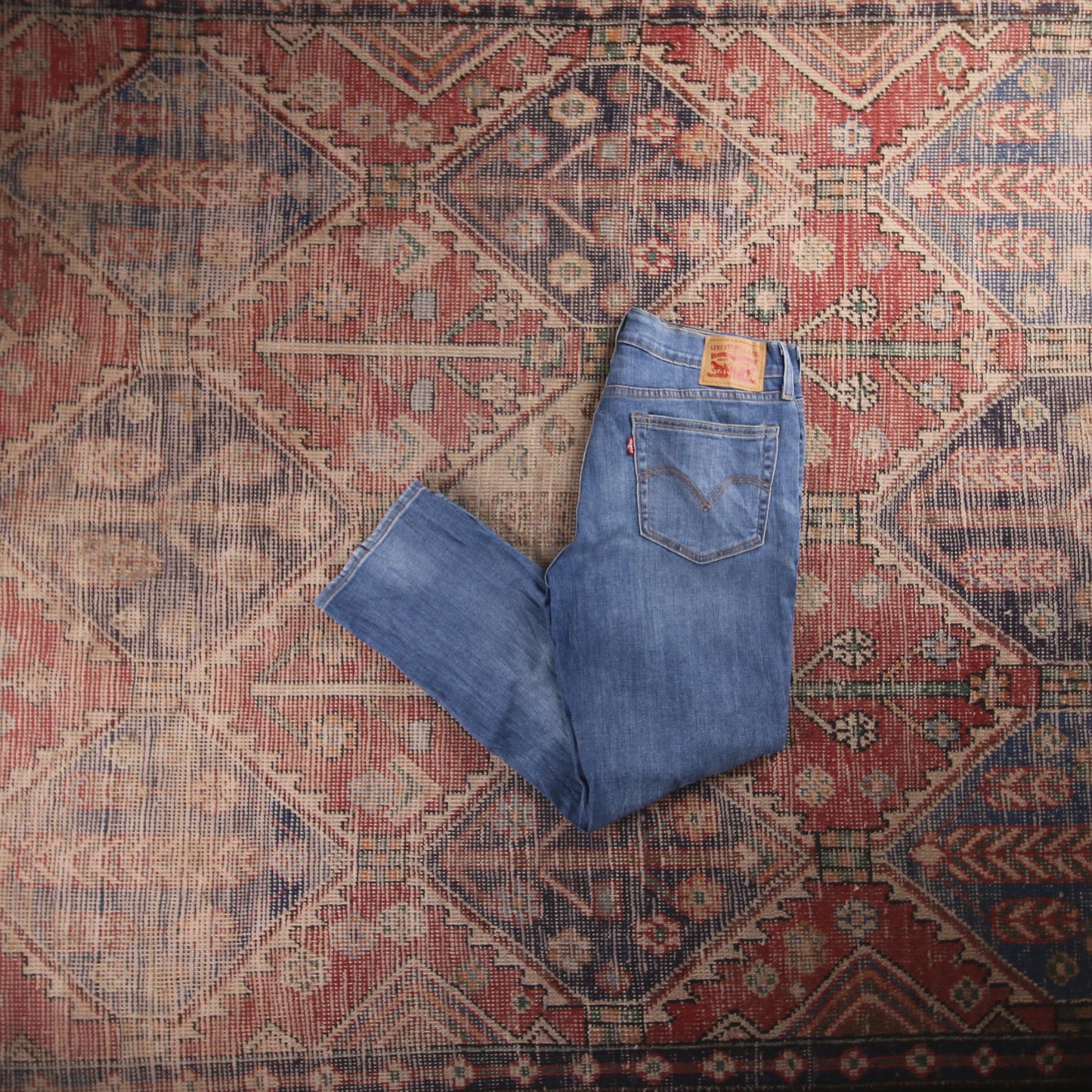 Levi's Red Tab W30 L26 Skinny Classic Ripped Style Blue Denim Jeans