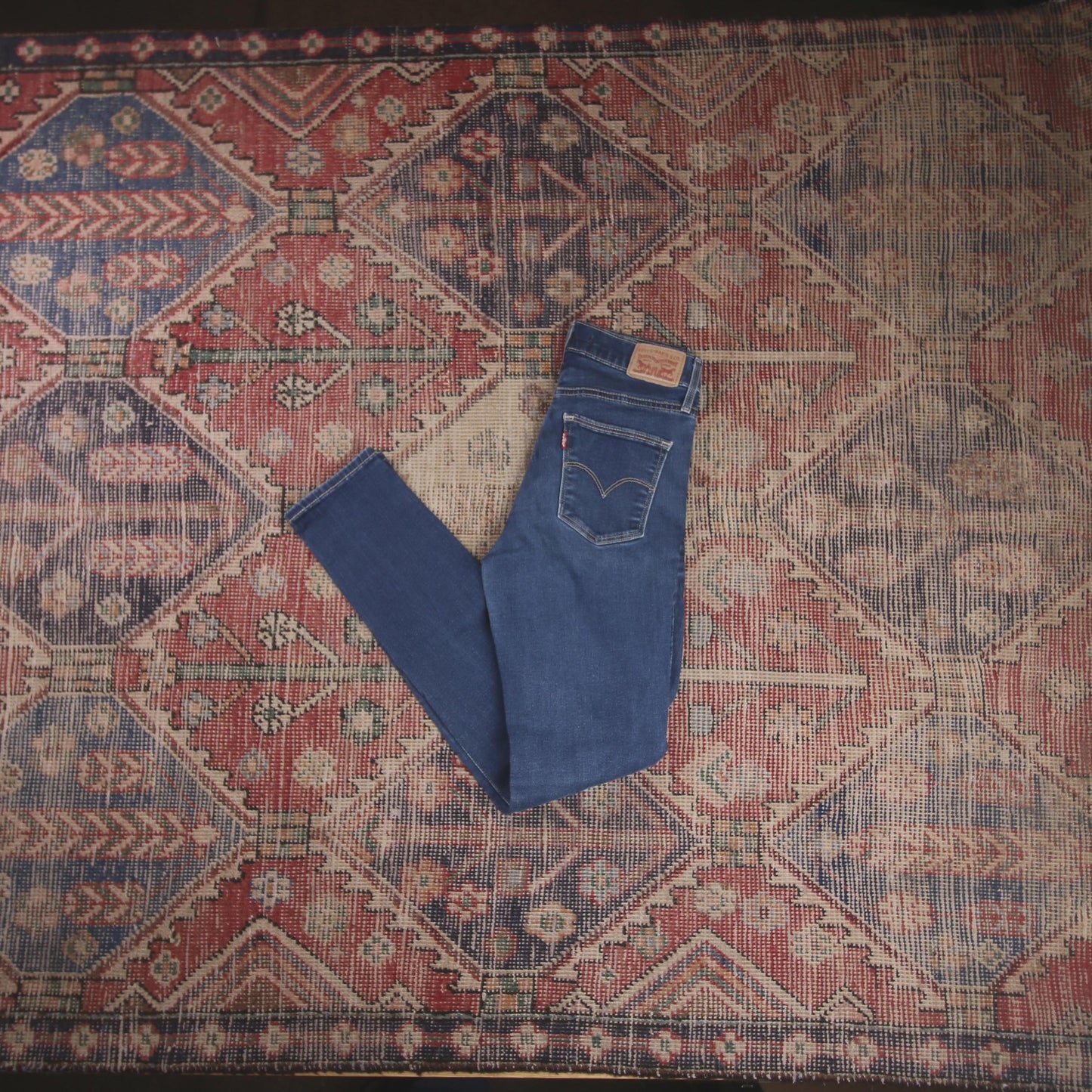 Levi's W24 L28 Skinny Blue Denim Jeans