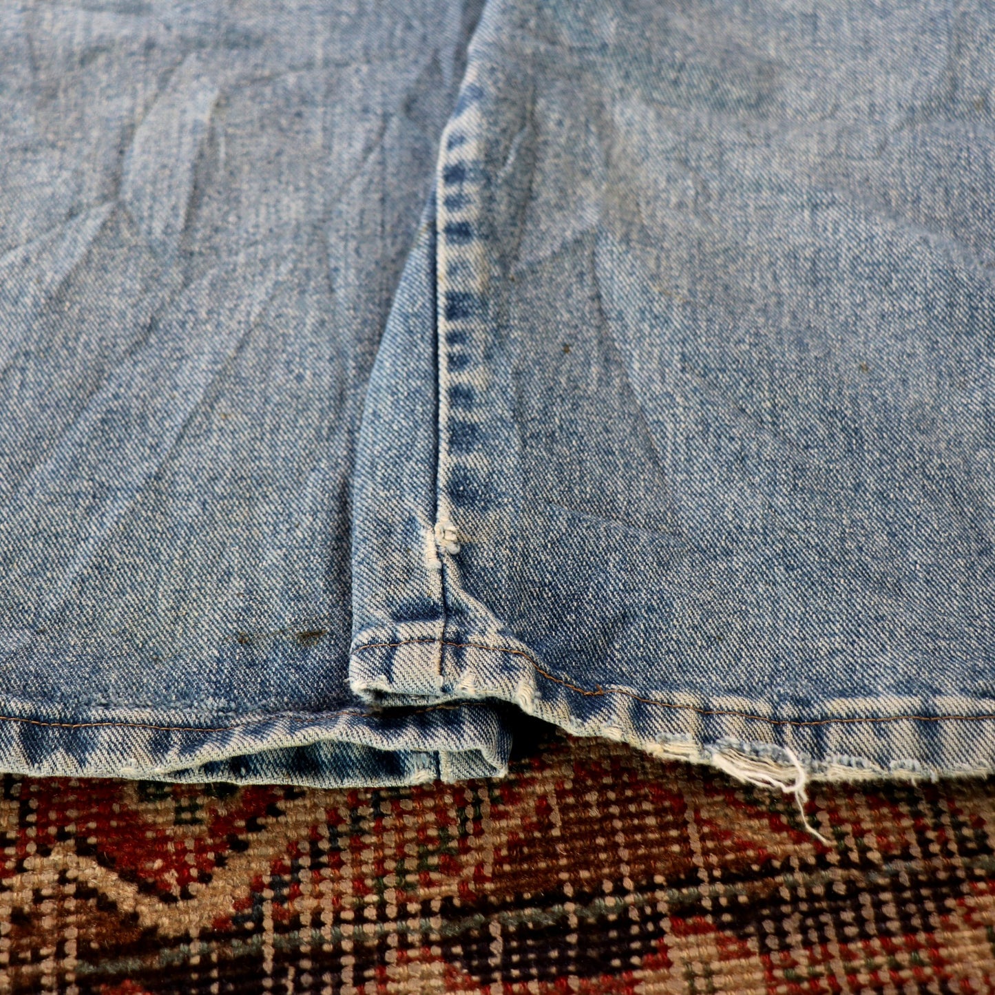 Wrangler W32 L30 Straight Leg Relaxed Fit Blue Denim Jeans