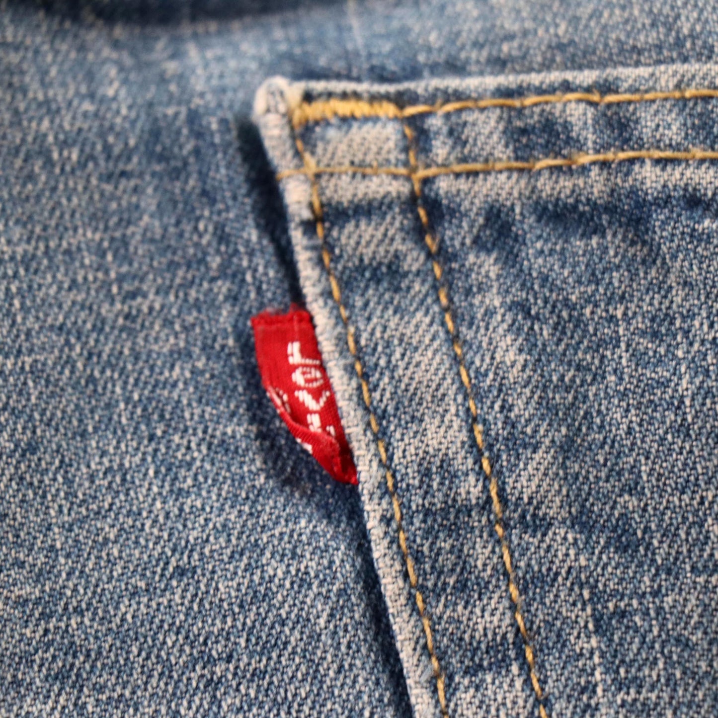 Levi's 505 Red Tab W38 L27 Straight Leg Regular Fit Blue Denim Jeans