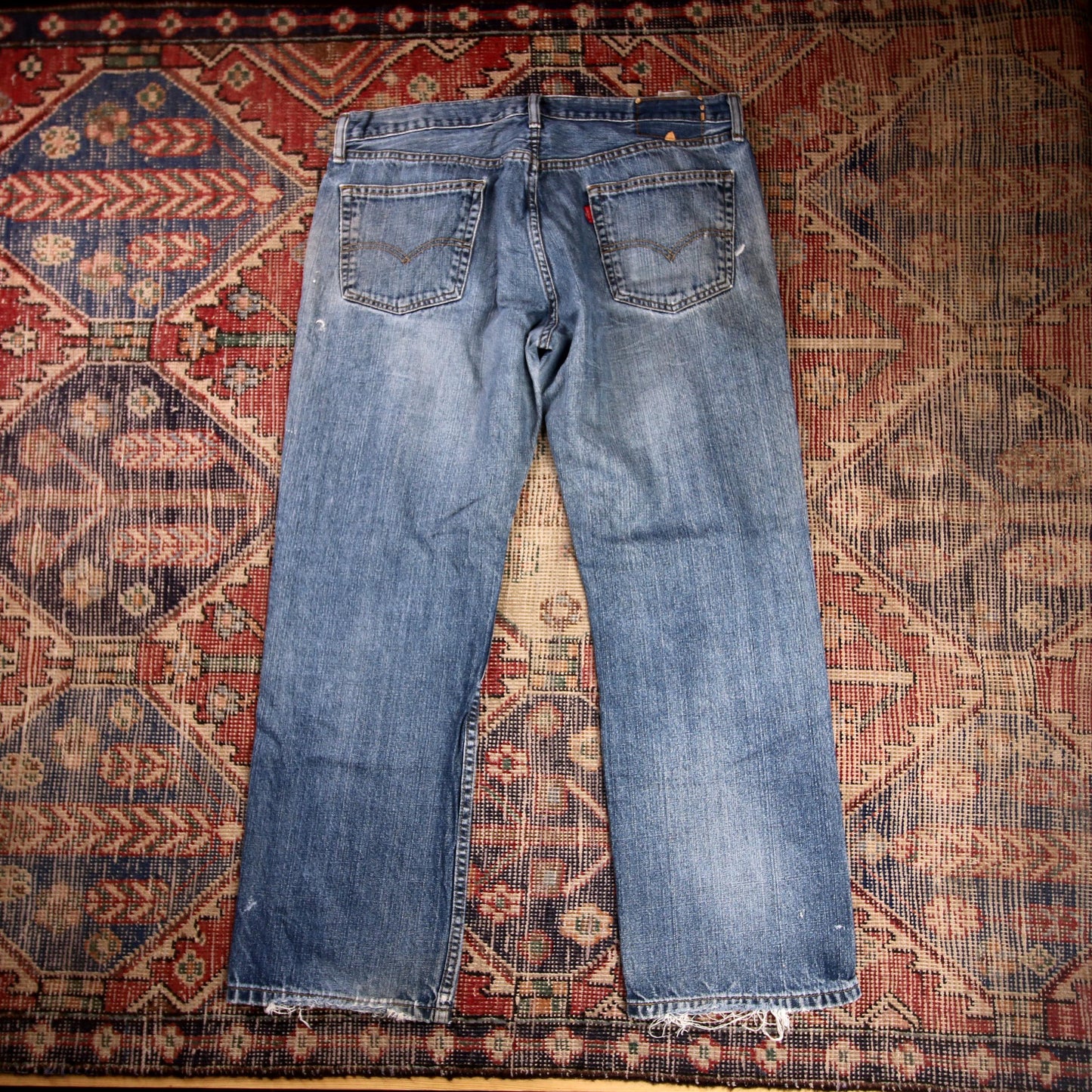 Levi's W36 L29 Straight Leg Blue Denim Jeans
