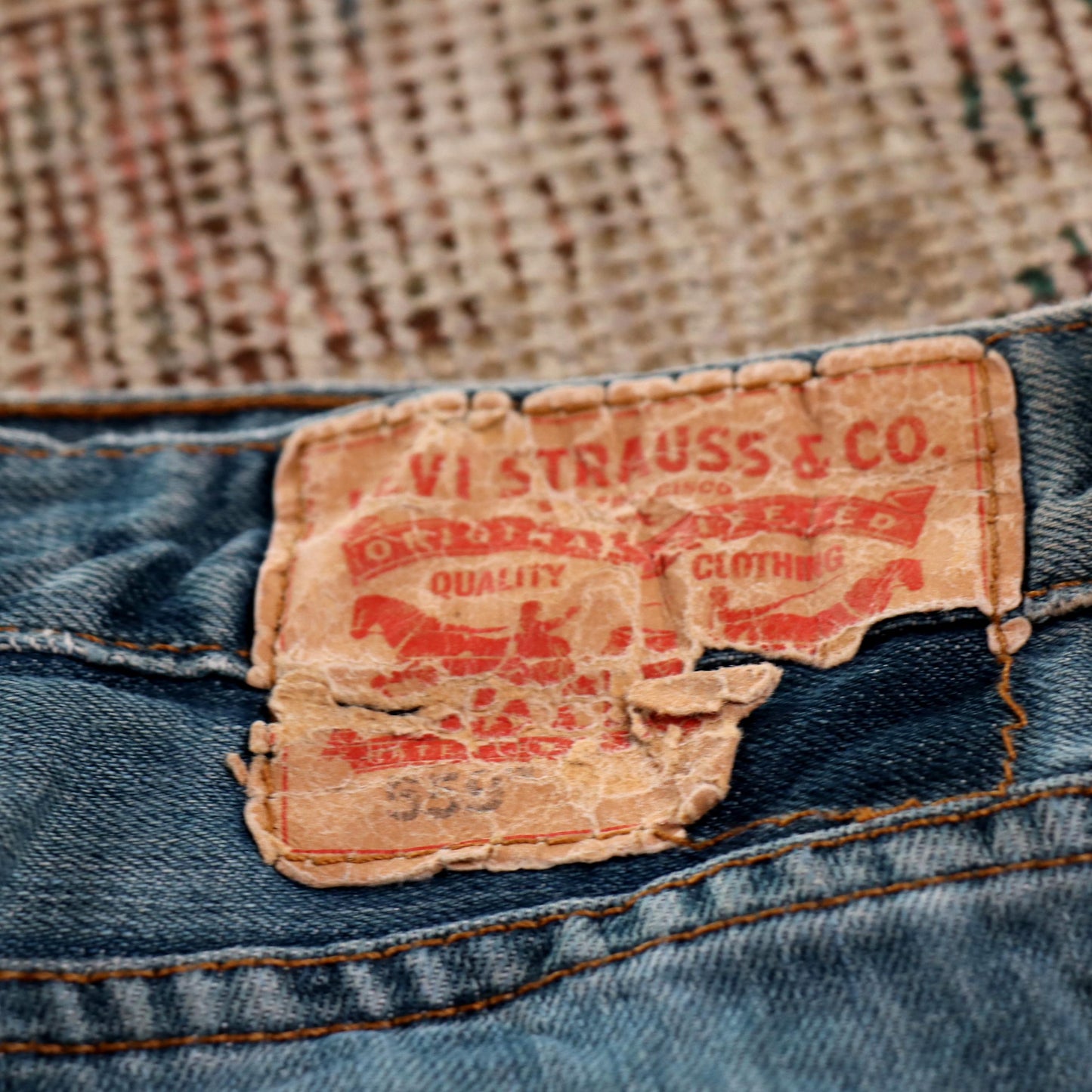 Levi's 559 W34 L30 Straight Leg Relaxed Fit Blue Denim Jeans