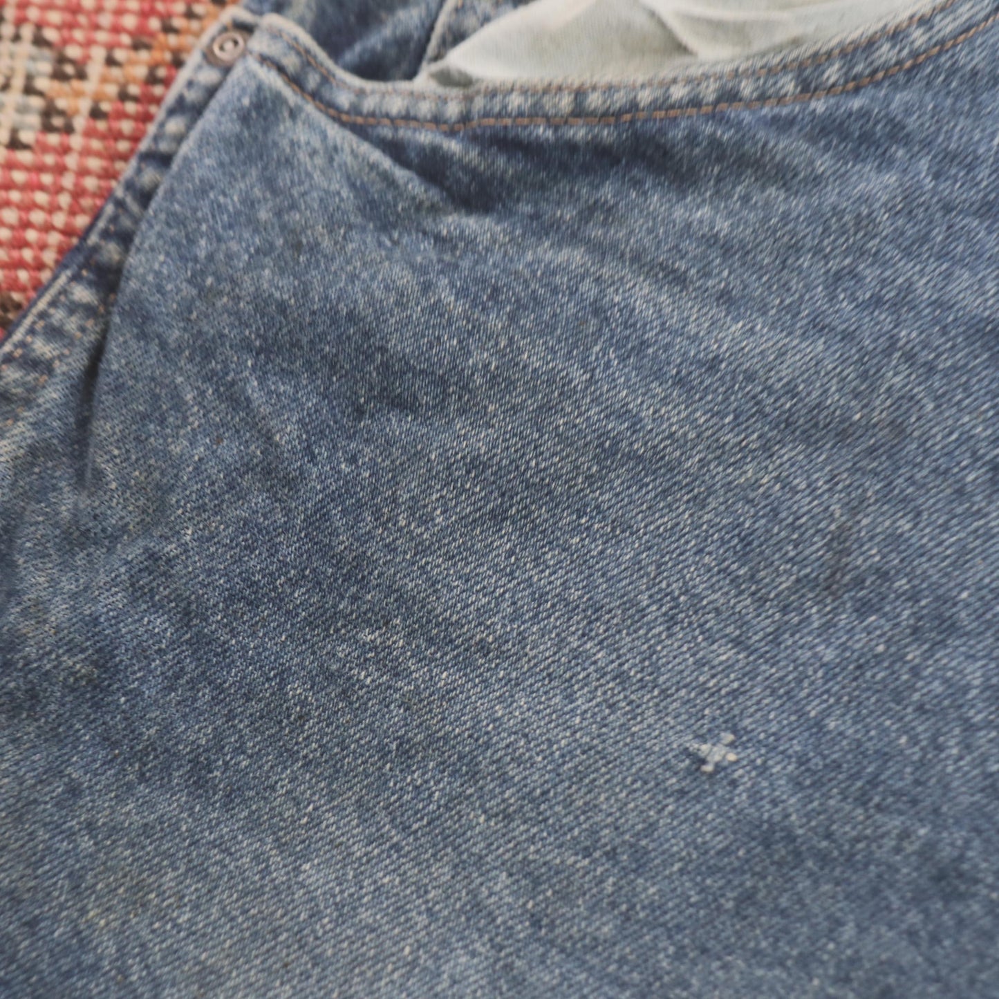 Wrangler W34 L30 Straight Leg Relaxed Fit Blue Denim Jeans
