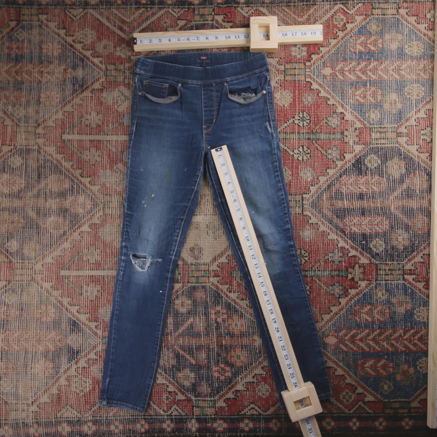 Levi's Red Tab W28 L28 Skinny Low Rise Blue Denim Jeans