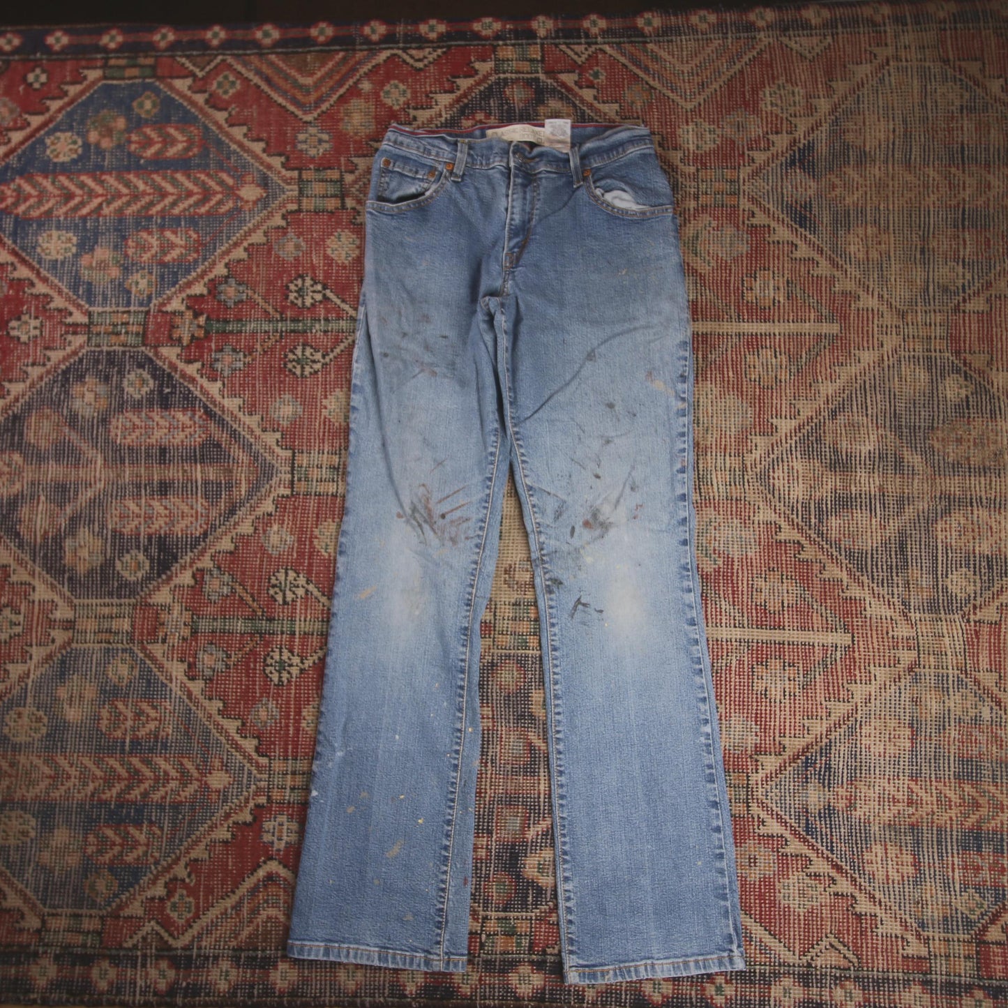 Levi's 550 W26 L30 Tapered Leg Relaxed Fit Blue Denim Jeans