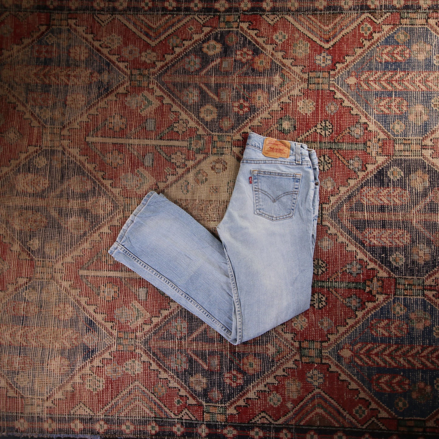 Levi's 518 W32 L28 Flared Blue Denim Jeans