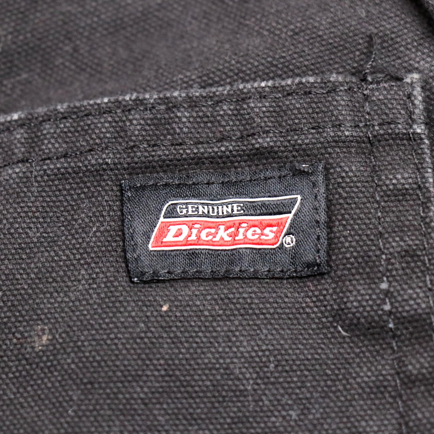 Dickies W34 L28 Straight Leg Black Cotton Blend Trousers