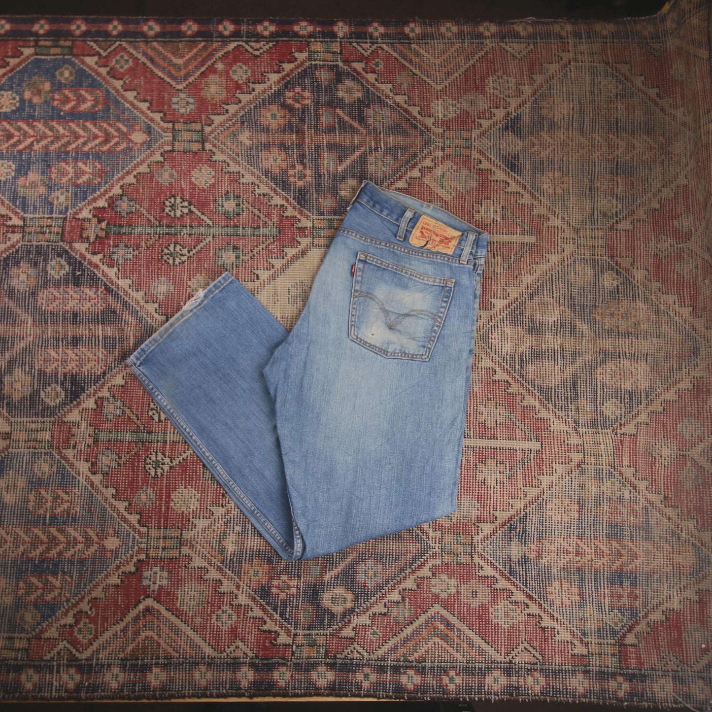 Levi's 514 W38 L30 Straight Leg Blue Denim Jeans