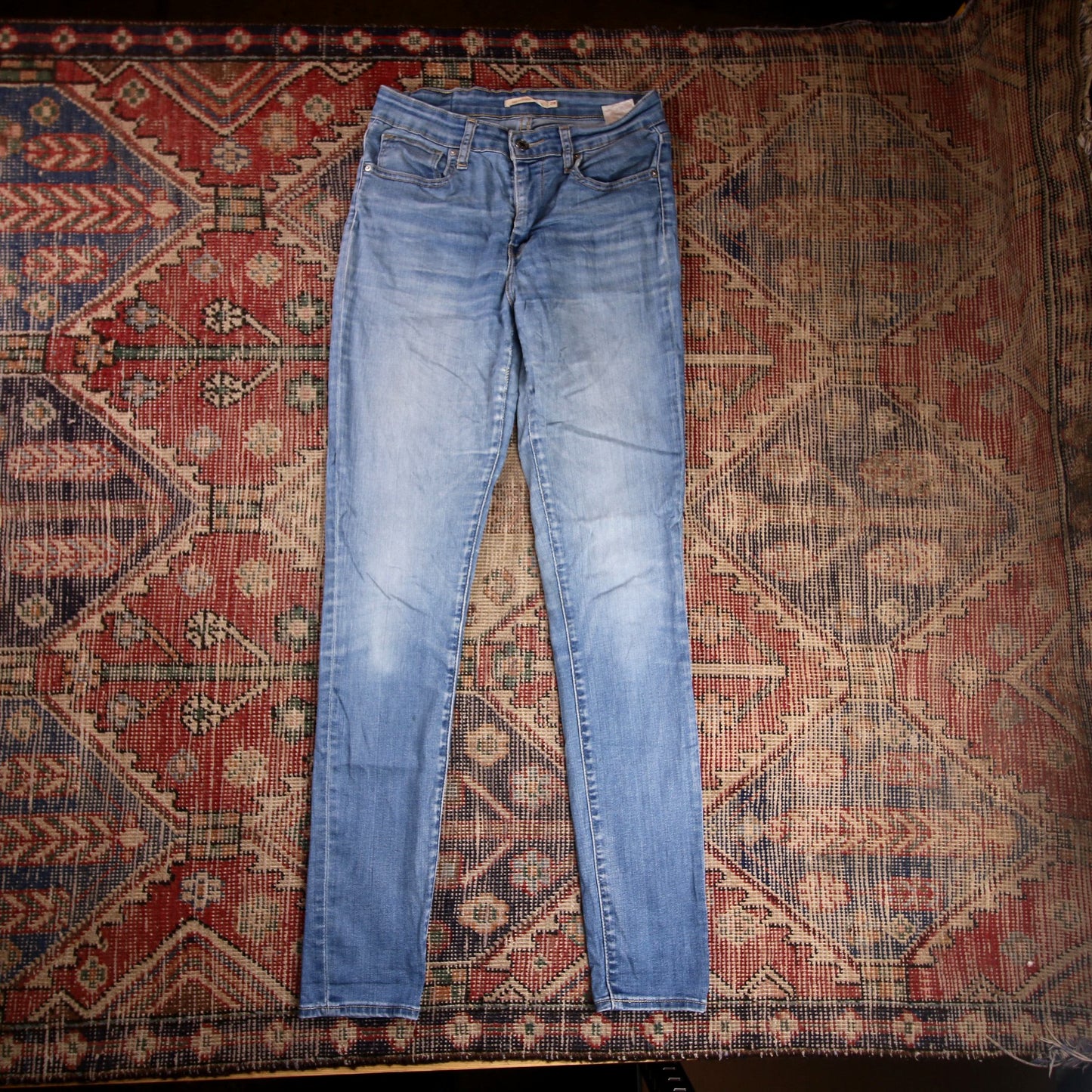 Levi's 721 W28 L31 Skinny Blue Denim Jeans