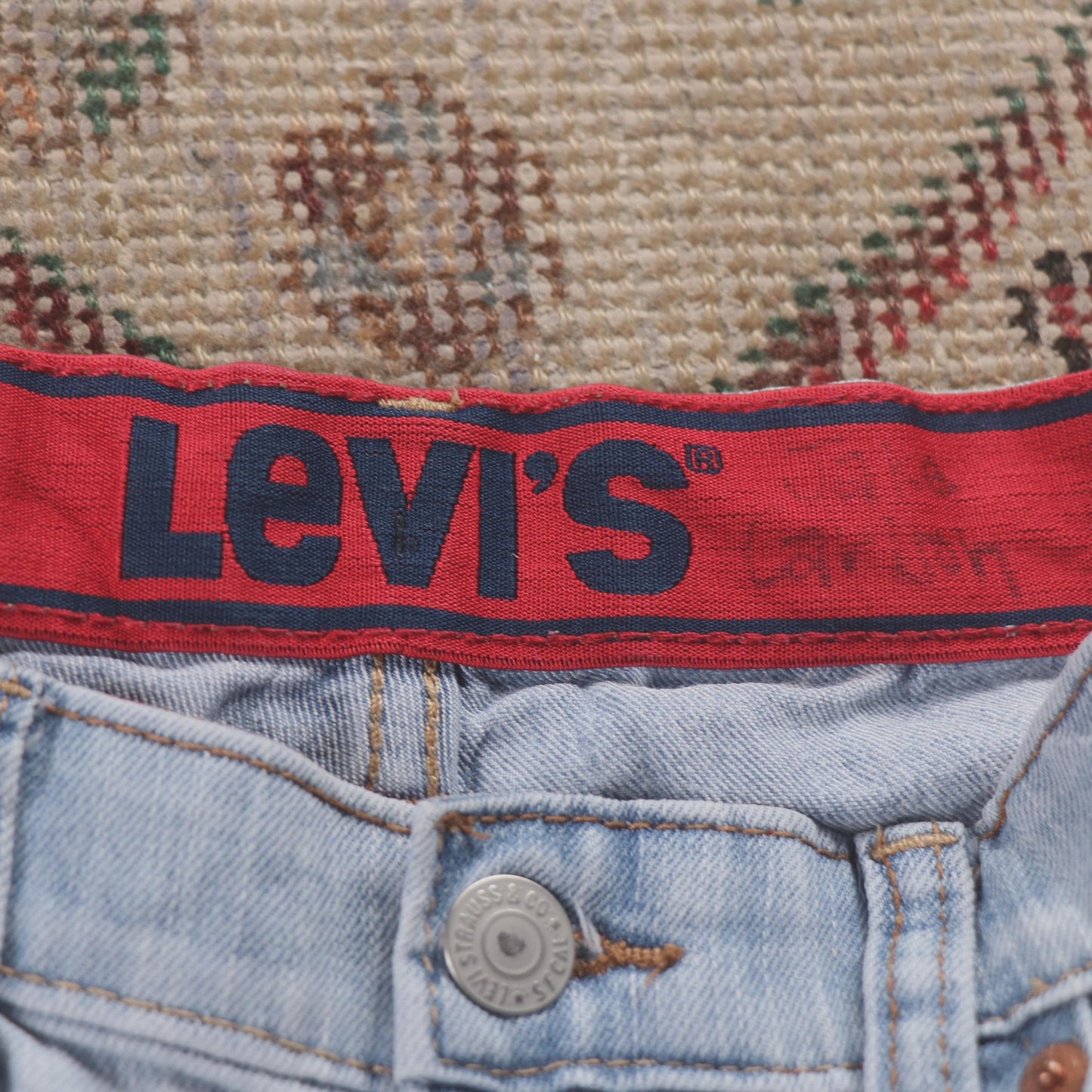 Levi's 514 W26 L27 Straight Leg Blue Denim Jeans