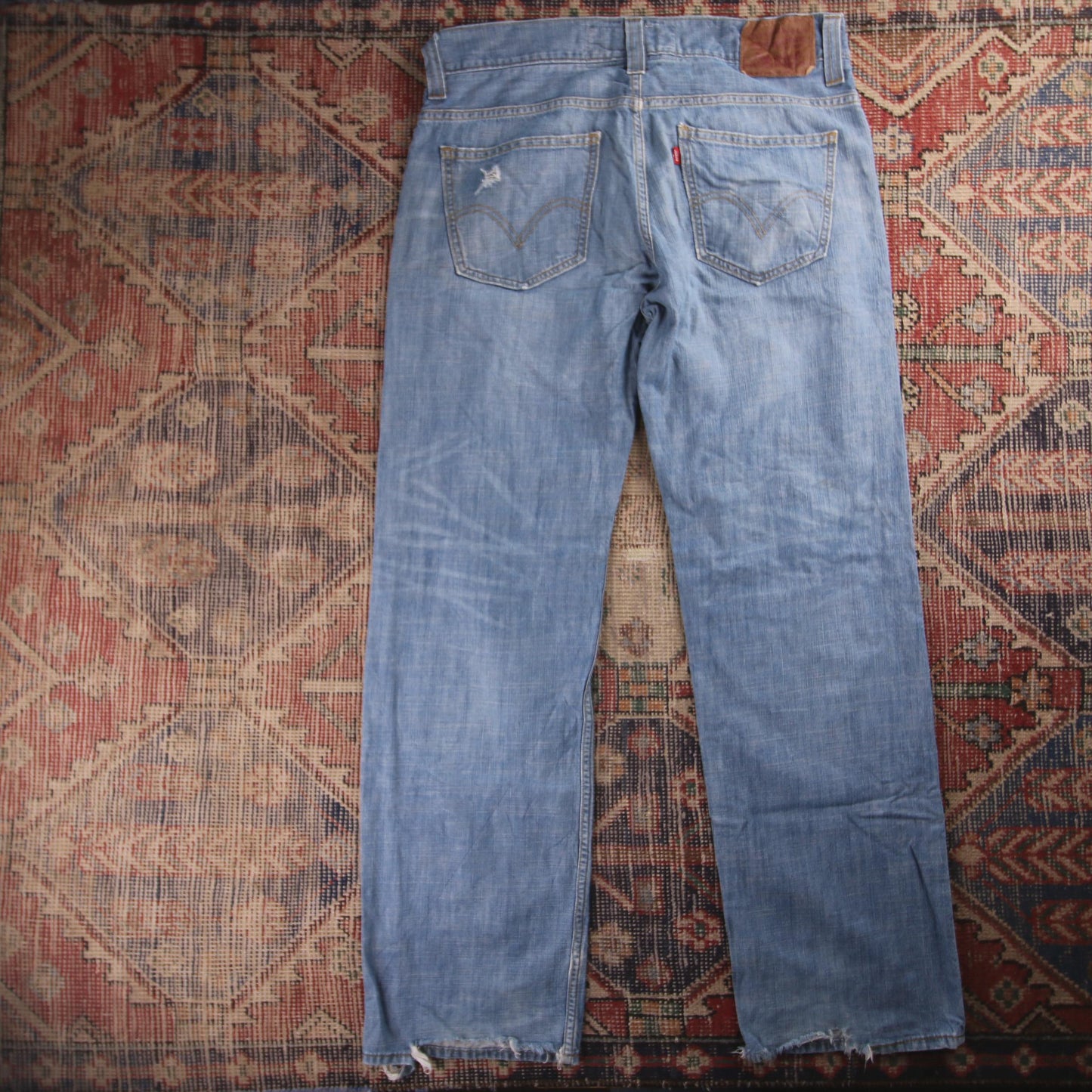 Levi's Red Tab W36 L34 Straight Leg Blue Denim Jeans