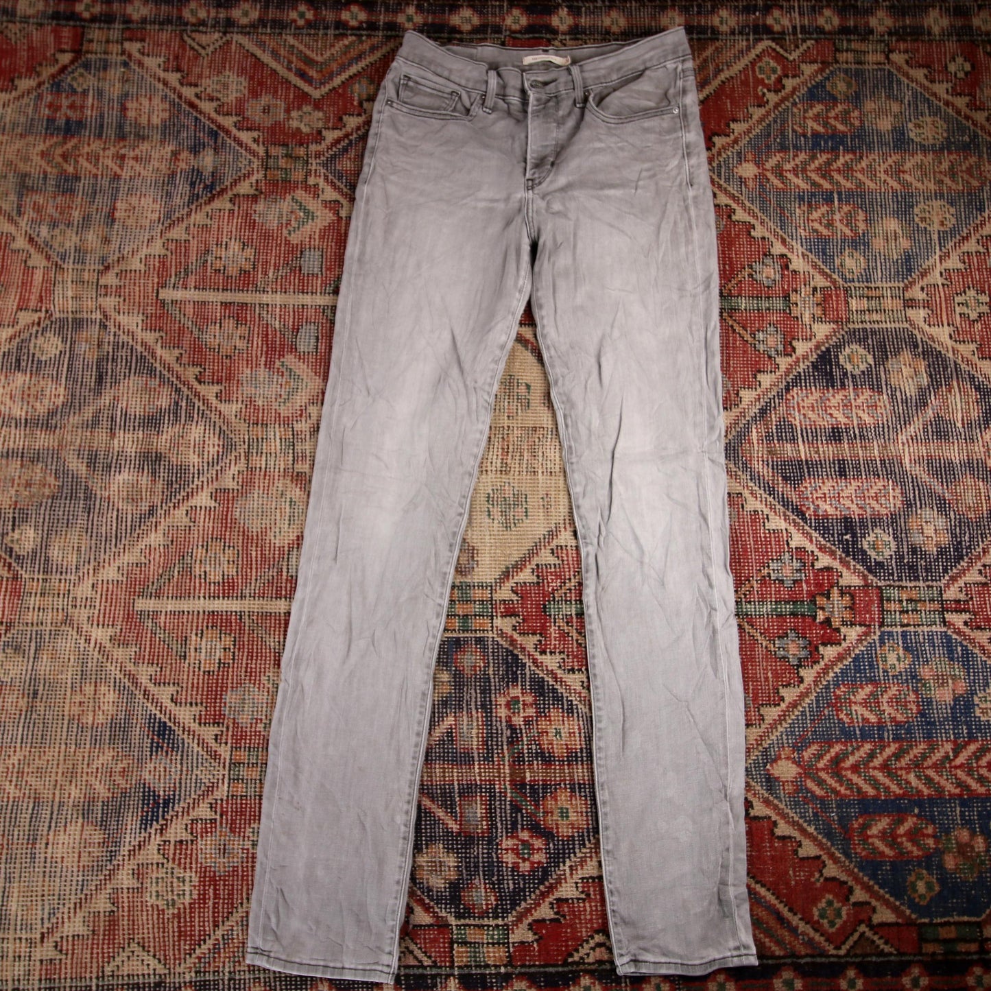 Levi's 312 W30 L33 Skinny Grey Denim Jeans