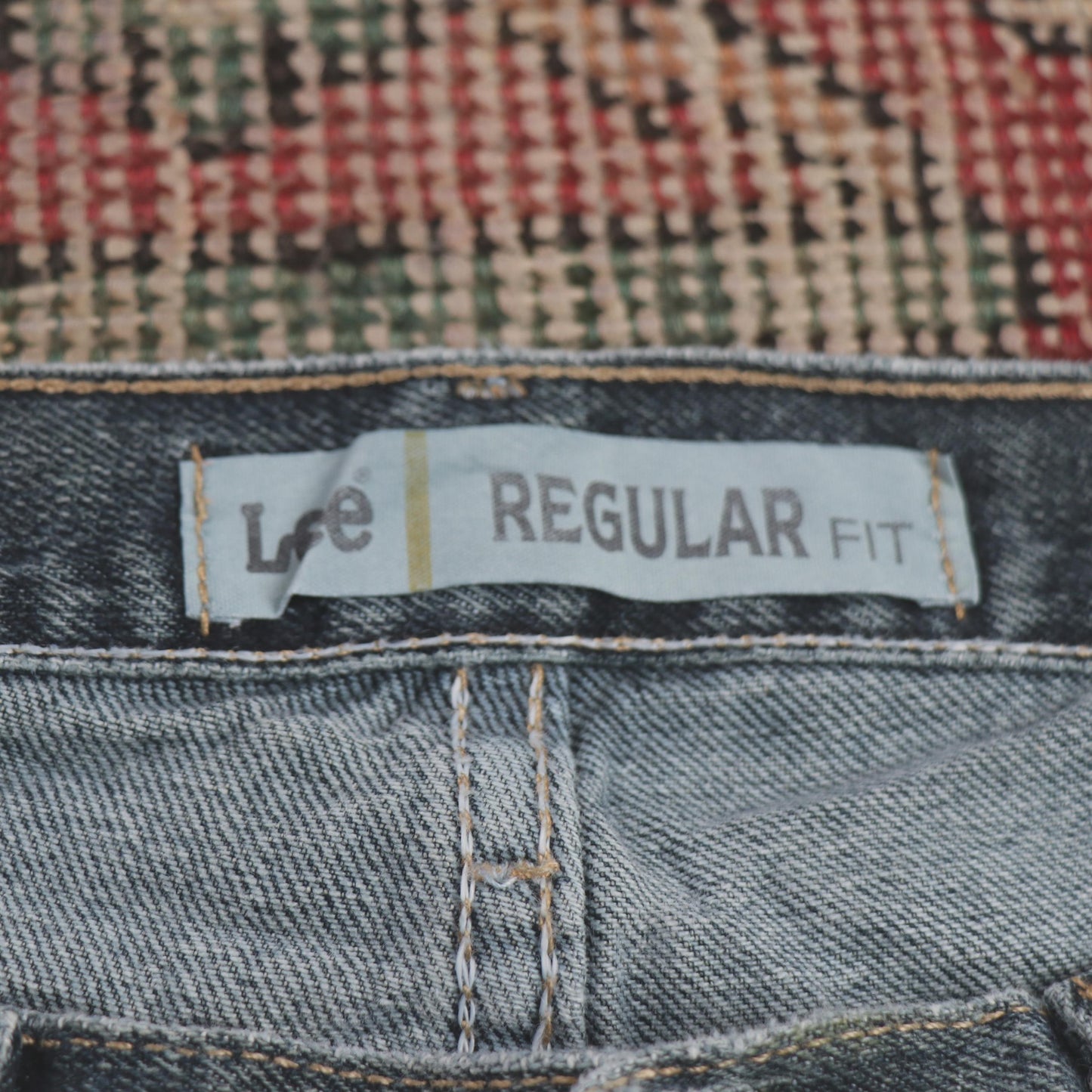 Lee W34 L30 Straight Leg Regular Fit Blue Denim Jeans
