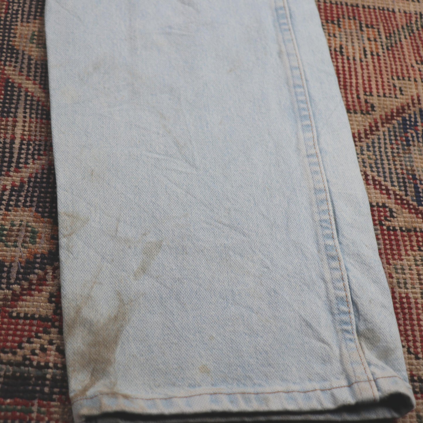 Wrangler W32 L32 Straight Leg Loose Fit Blue Denim Jeans