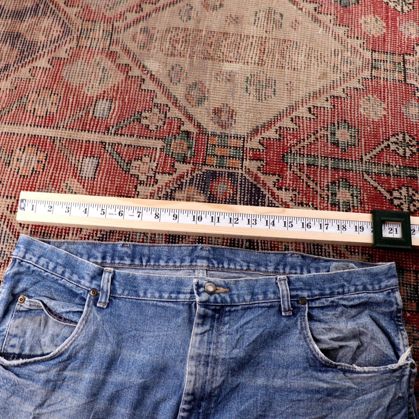 Wrangler W42 L29 Relaxed/Baggy Blue Denim Jeans