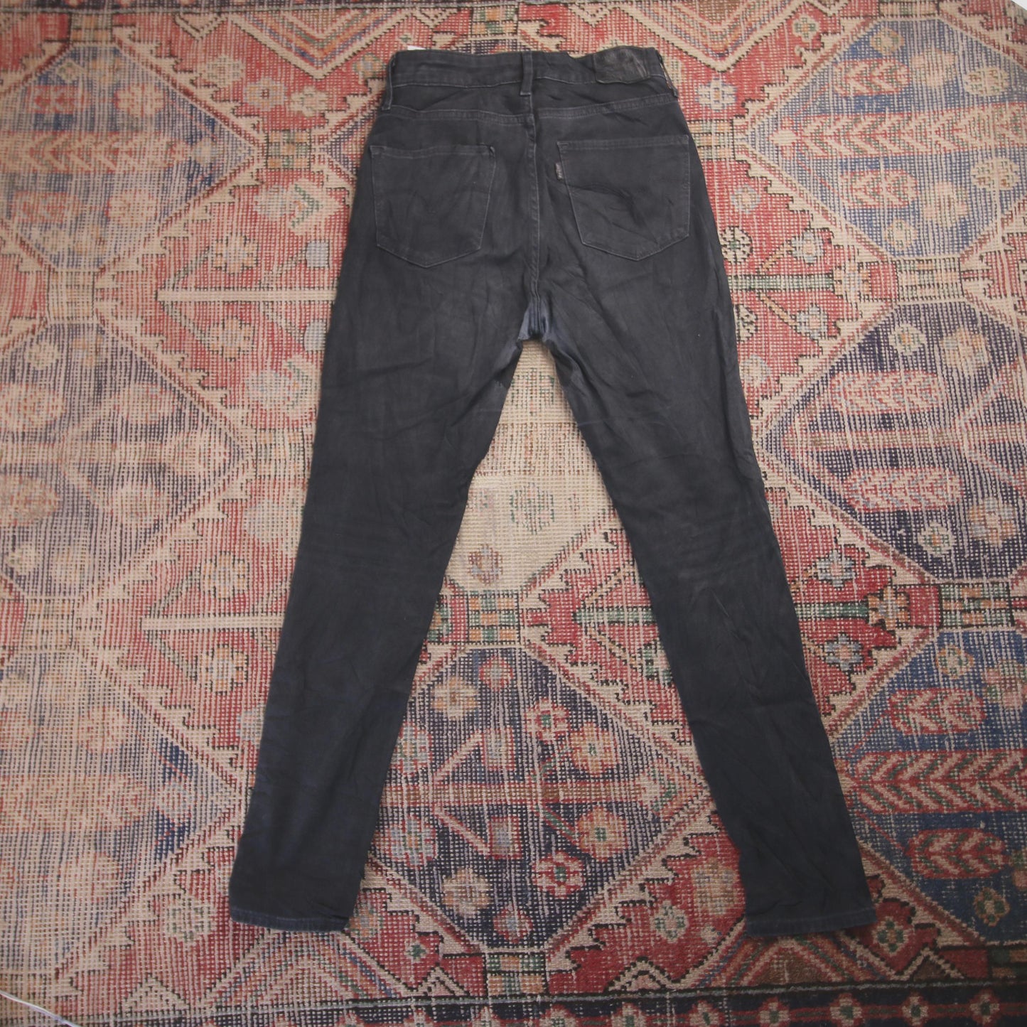 Levi's 721 W26 L27 Skinny Black Denim Jeans