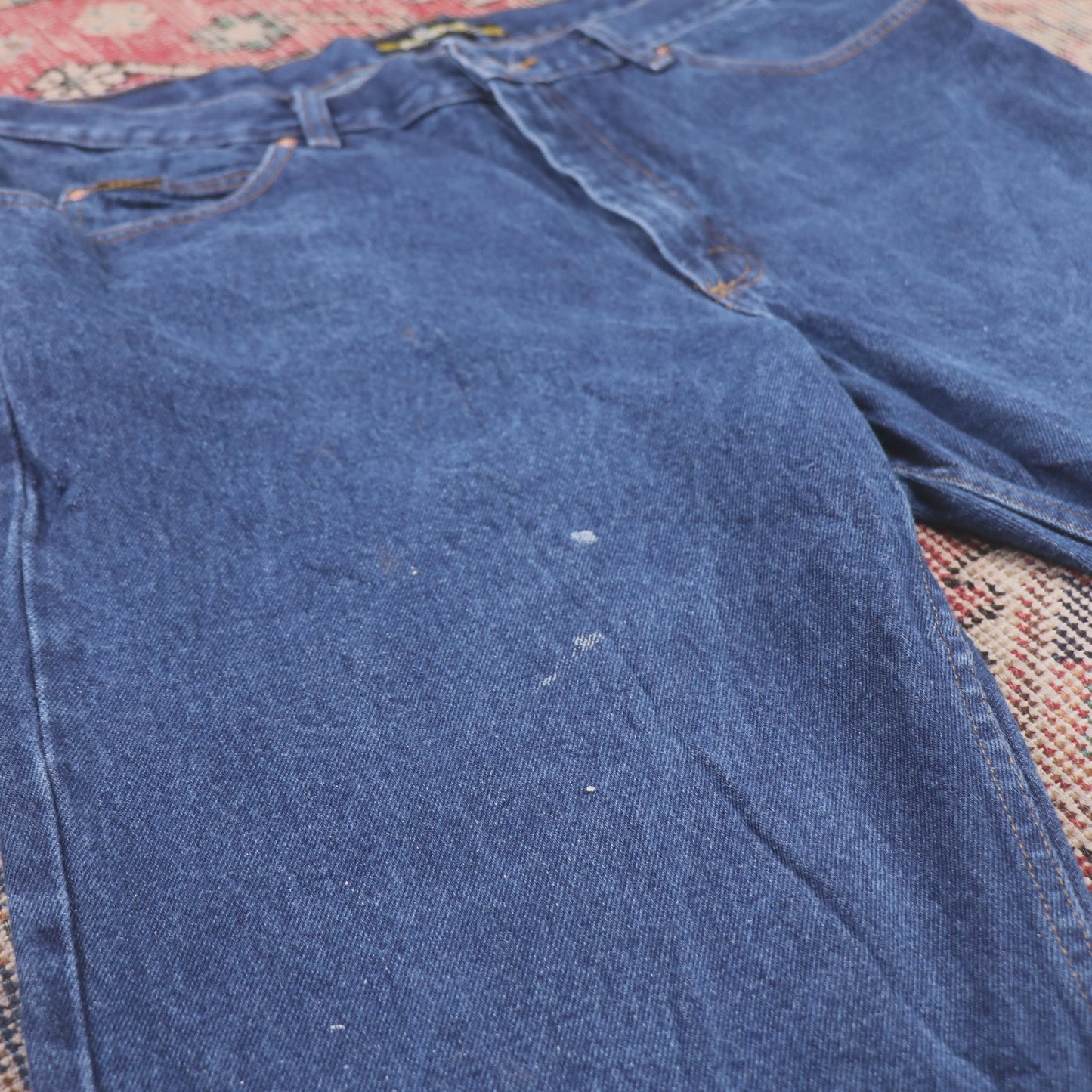 Lee W42 L30 Straight Leg Relaxed Fit Blue Denim Jeans