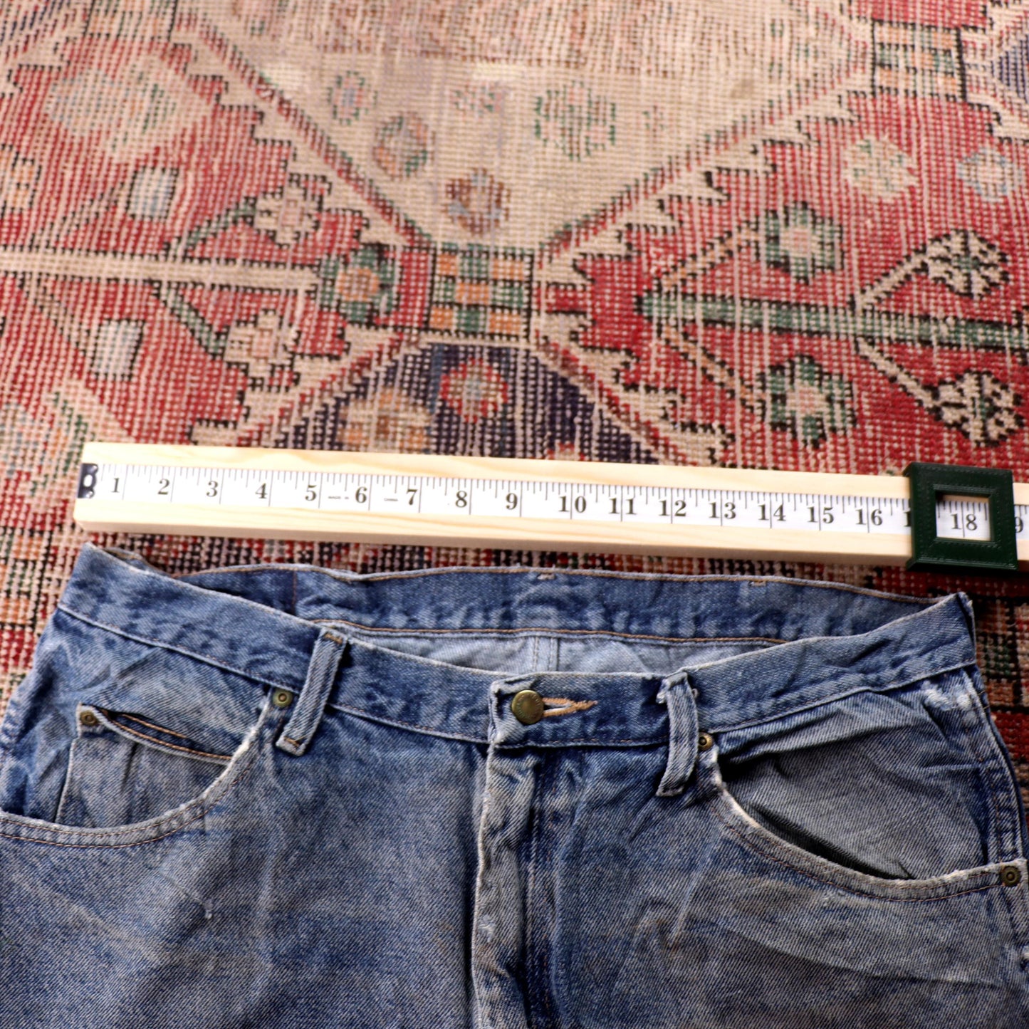 Wrangler W36 L30 Straight Leg Blue Denim Jeans