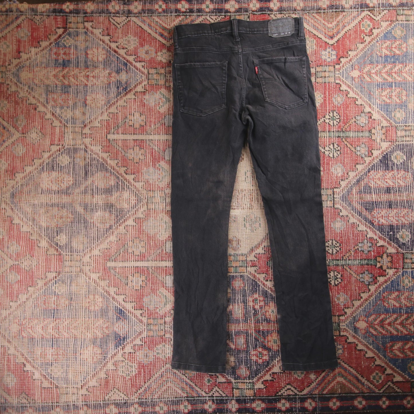 Levi's 510 Red Tab W30 L29 Skinny Black Denim Jeans