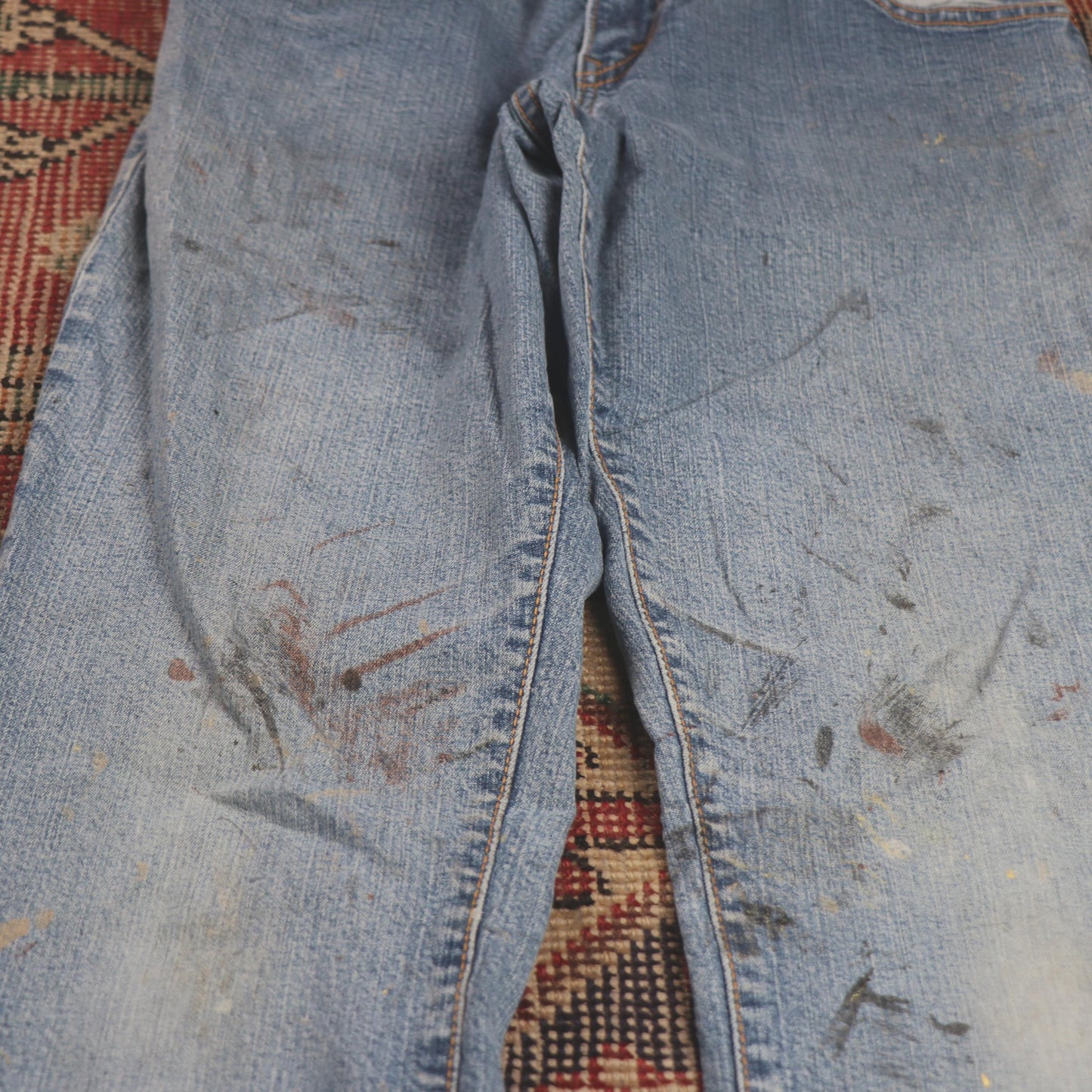 Levi's 550 W26 L30 Tapered Leg Relaxed Fit Blue Denim Jeans