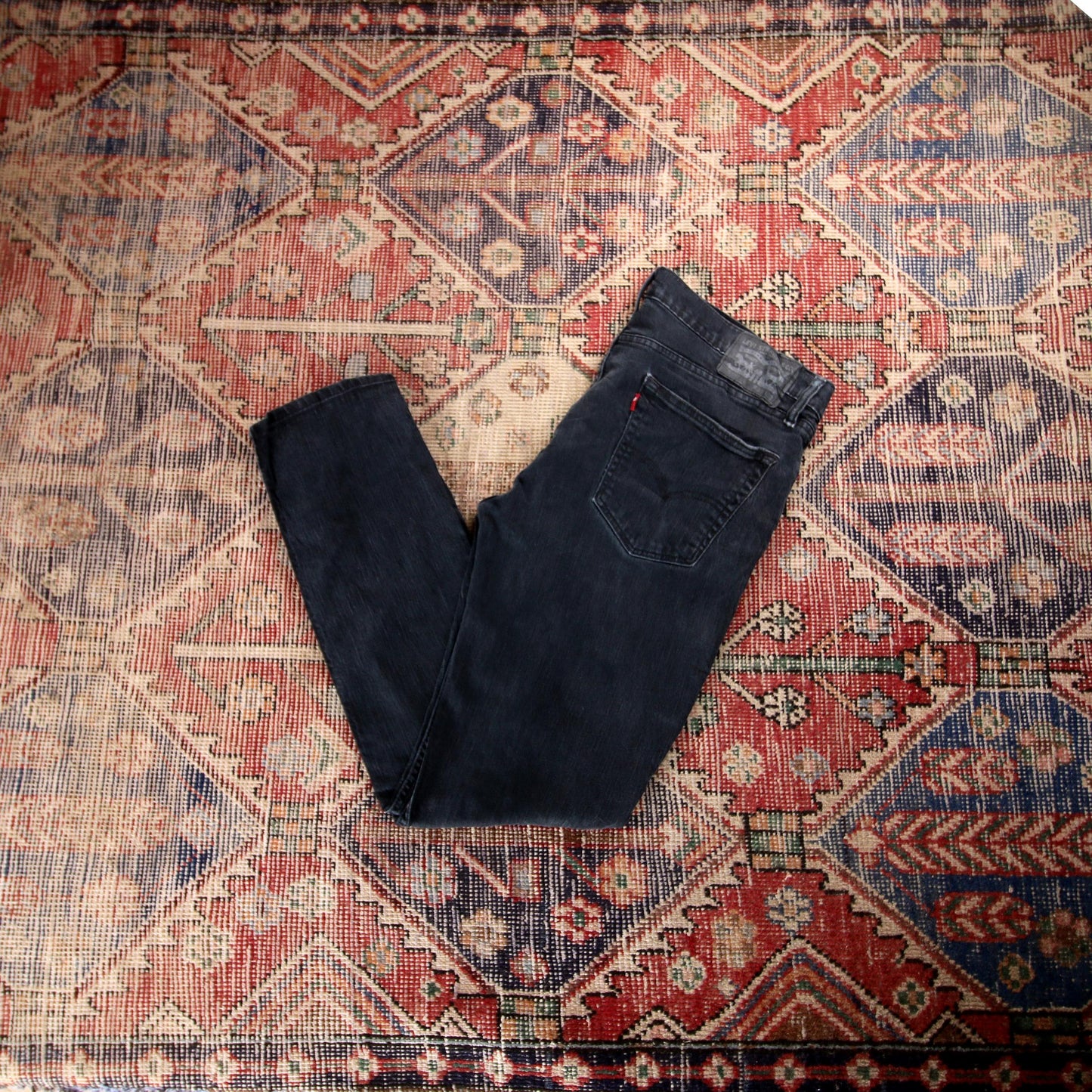 Levi's W36 L30 Straight :Leg Black Denim Jeans