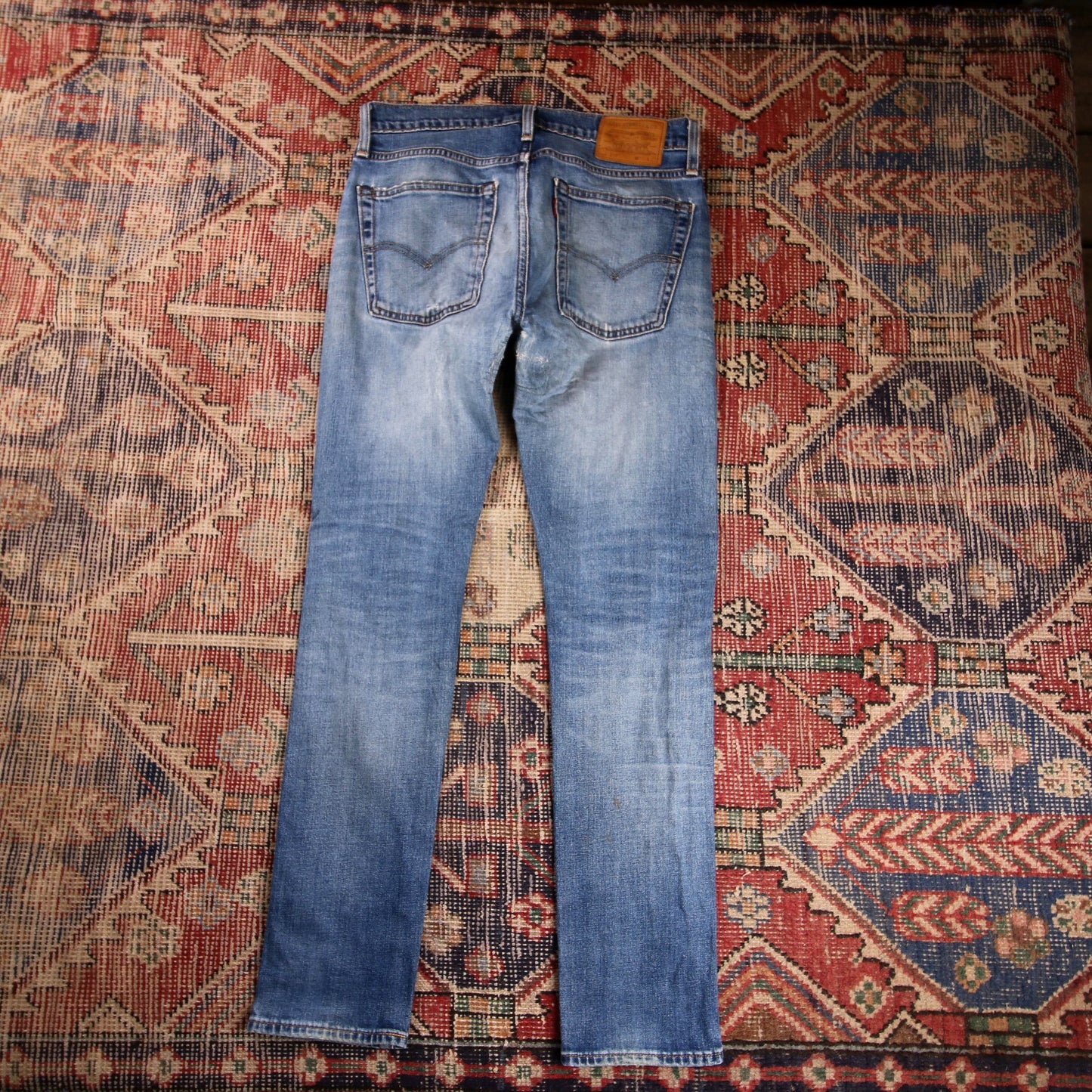Levi's 510 W30 L30 Skinny Classic Ripped Style Blue Denim Jeans