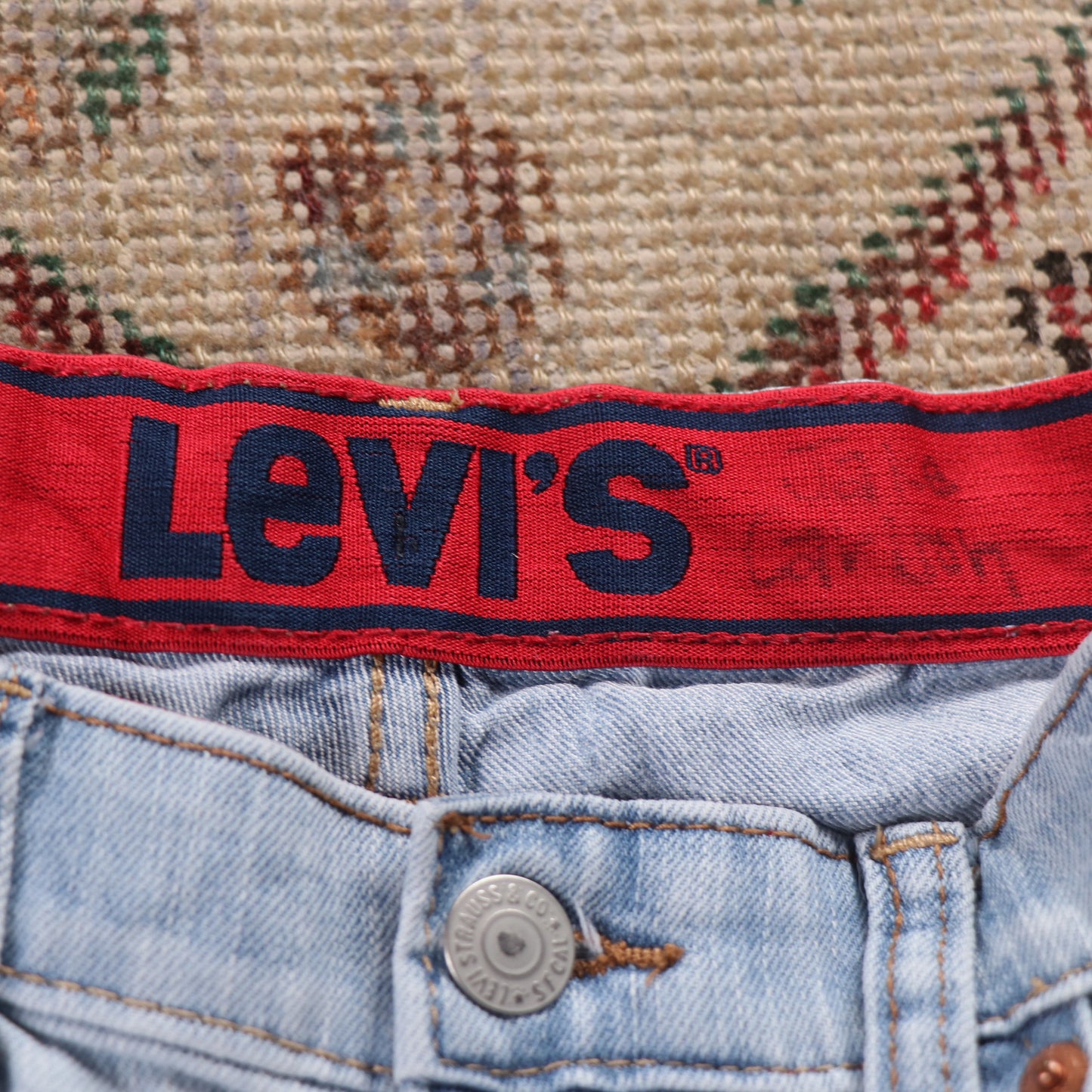 Levi's 514 W26 L27 Straight Leg Blue Denim Jeans