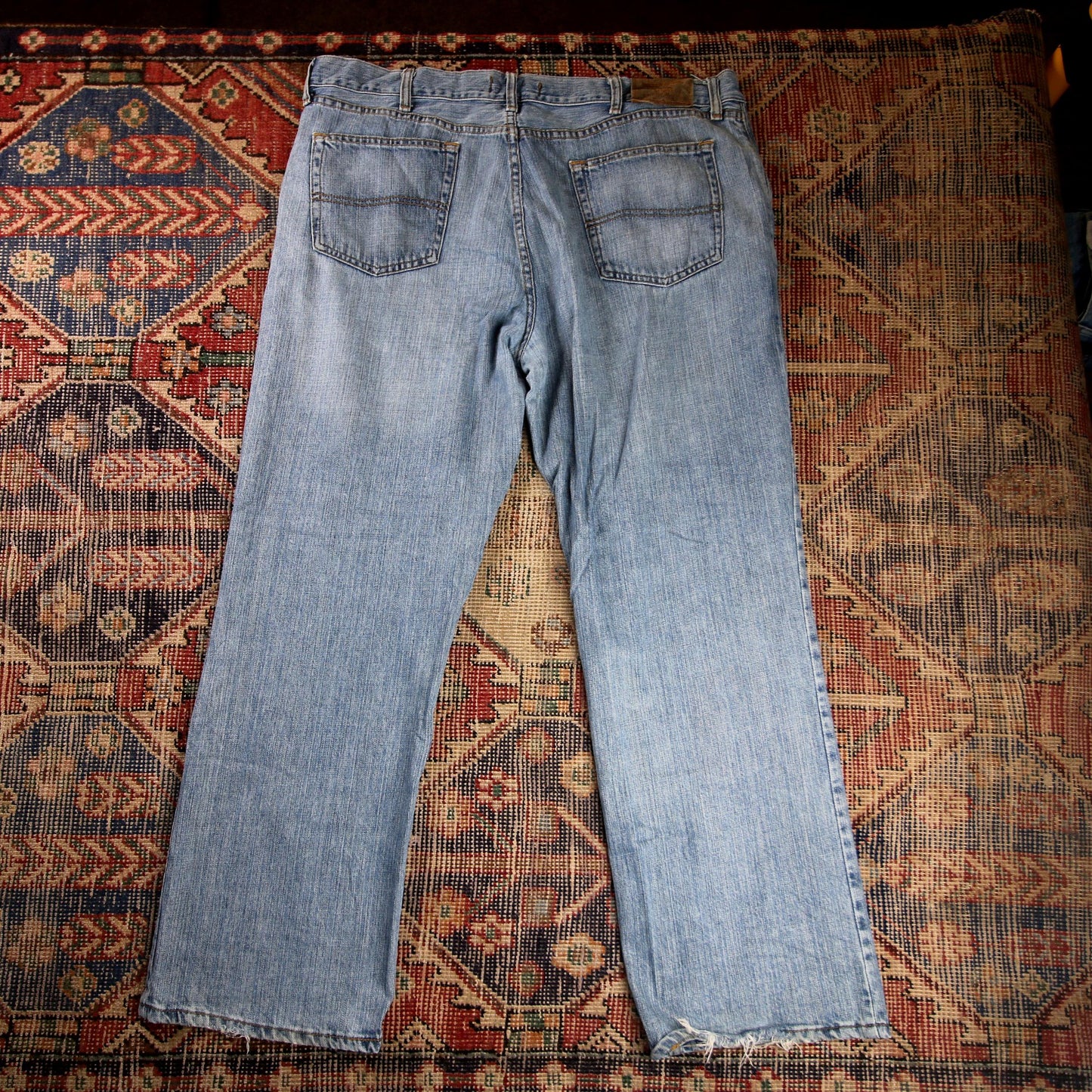 Lee W40 L29 Straight Leg Relaxed Fit Blue Denim Jeans