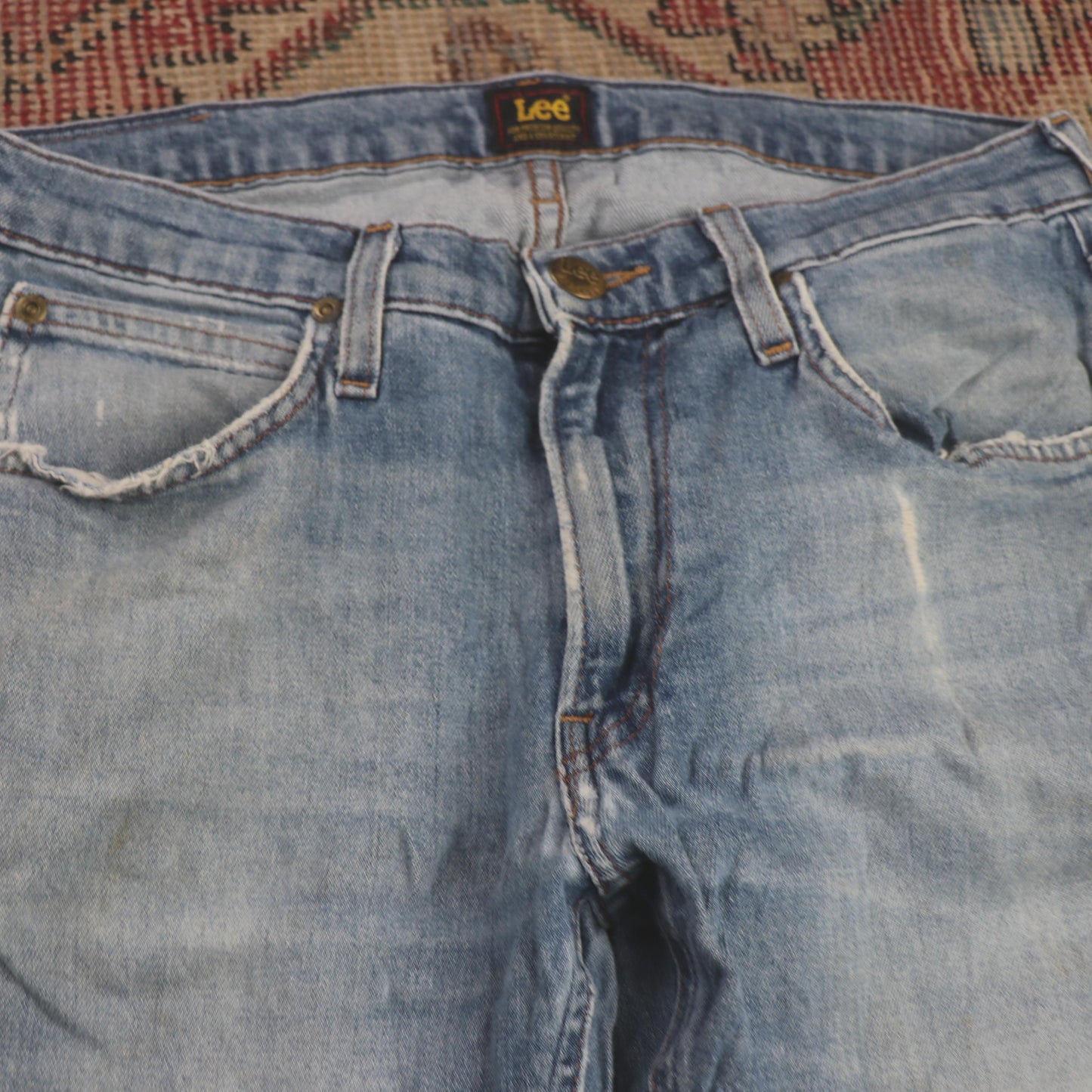 Lee W30 L30 Skinny Classic Ripped Style Blue Denim Jeans
