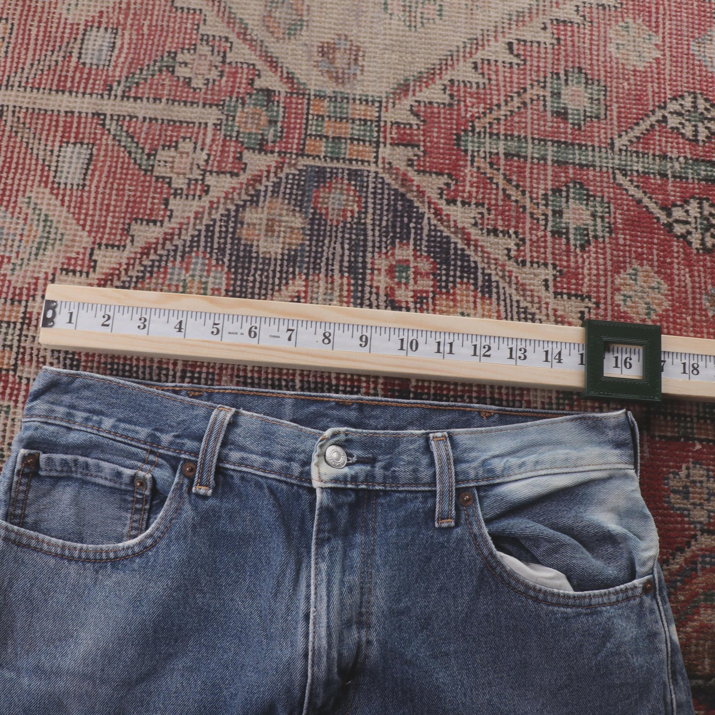 Levi's 517 W32 L29 Bootcut Slim Fit Blue Denim Jeans