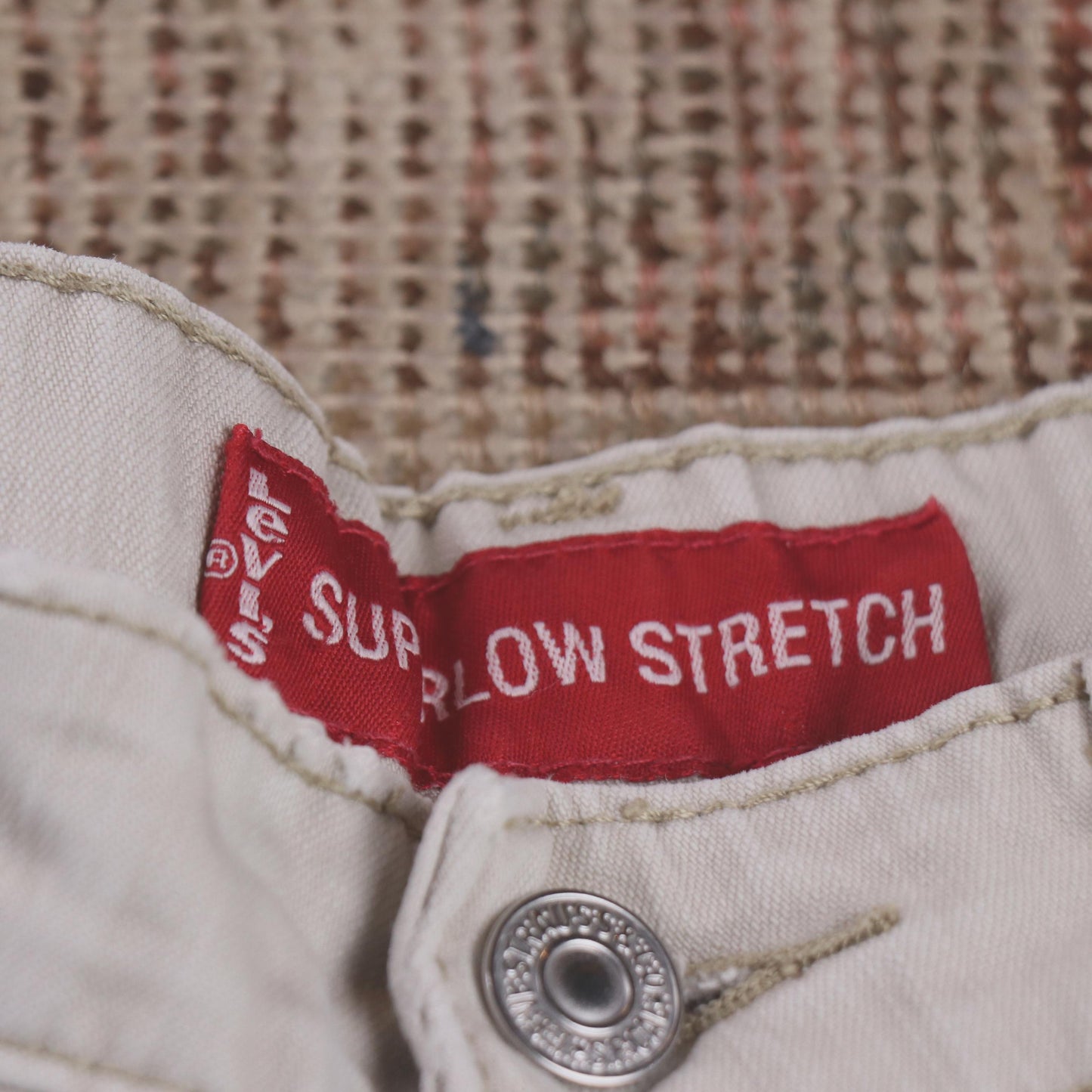 Levi's W28 L29 Flared White Denim Jeans