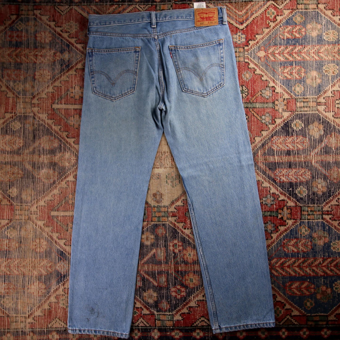 Levi's 505 W30 L31 Straight Leg Regular Fit Blue Denim Jeans