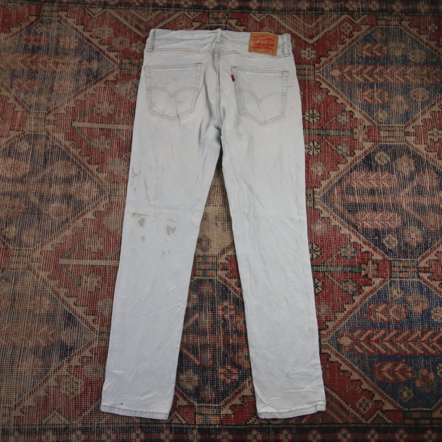 Levi's 511 W32 L30 Slim Fit White Denim Jeans