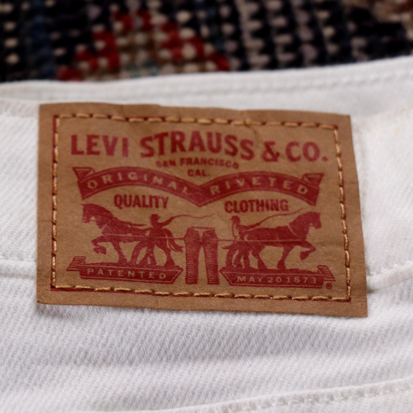 Levi's W34 L25 Slim Fit White Denim Jeans