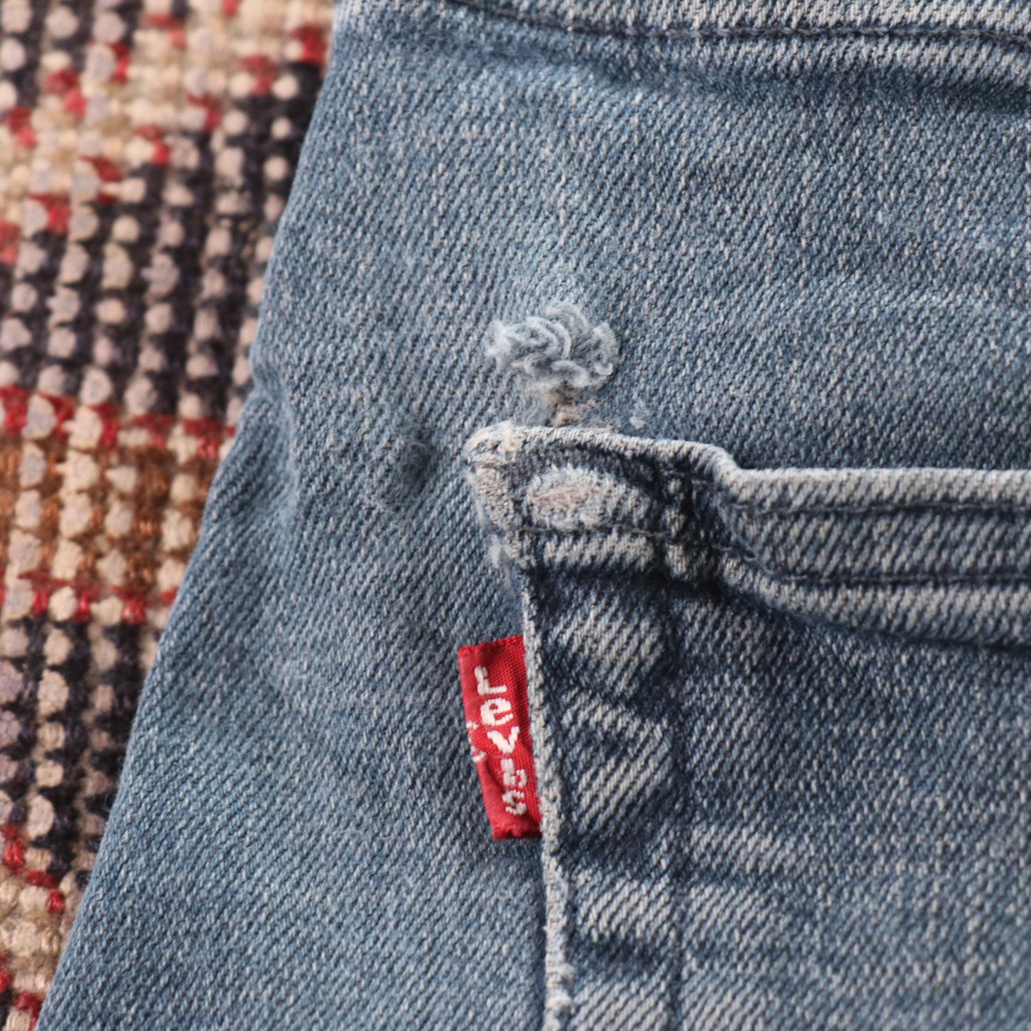 Levi's 721 Red Tab W28 L29 Skinny Blue Denim Jeans