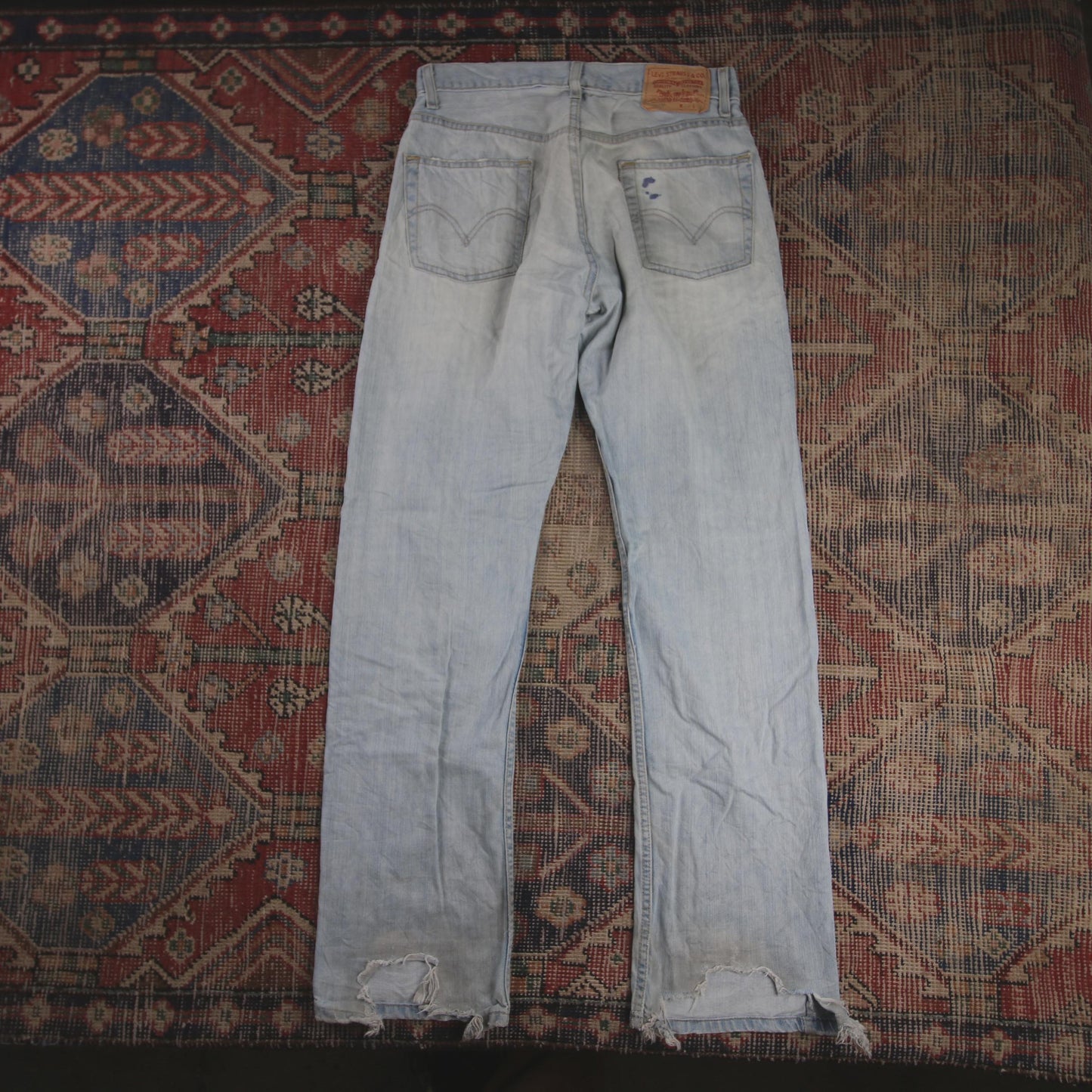 Levi's 505 W30 L32 Straight Leg Regular Fit Blue Denim Jeans