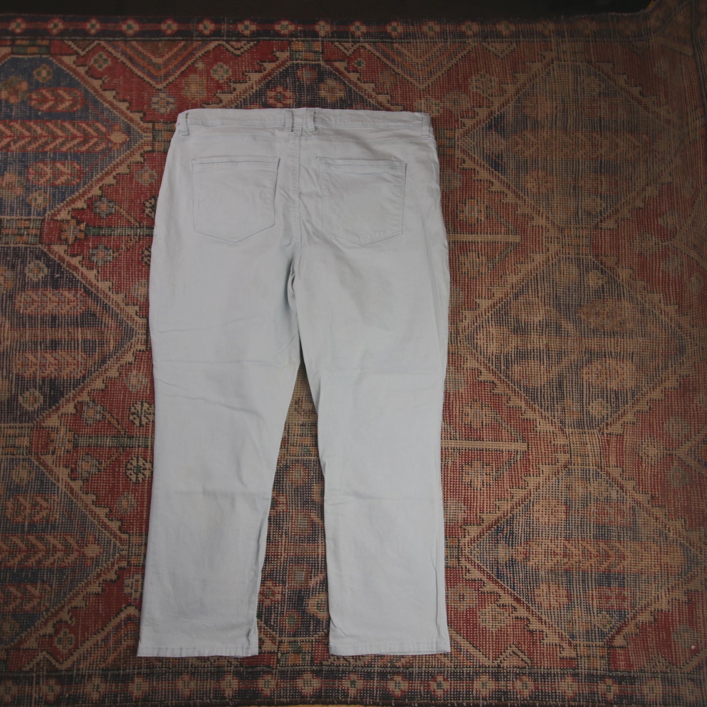 Lee W36 L24 Straight Leg Loose Fit Blue Denim Jeans