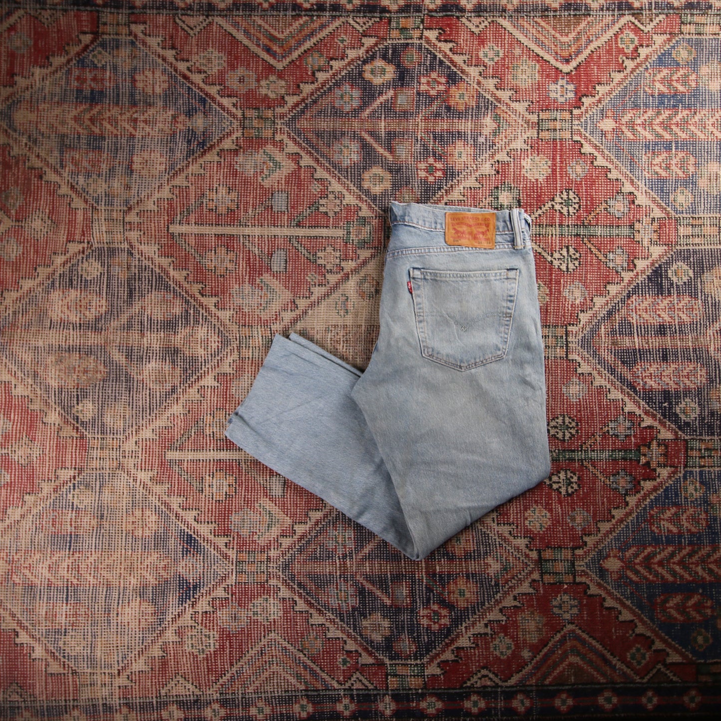 Levi's 511 Red Tab W36 L27 Slim Fit Blue Denim Jeans