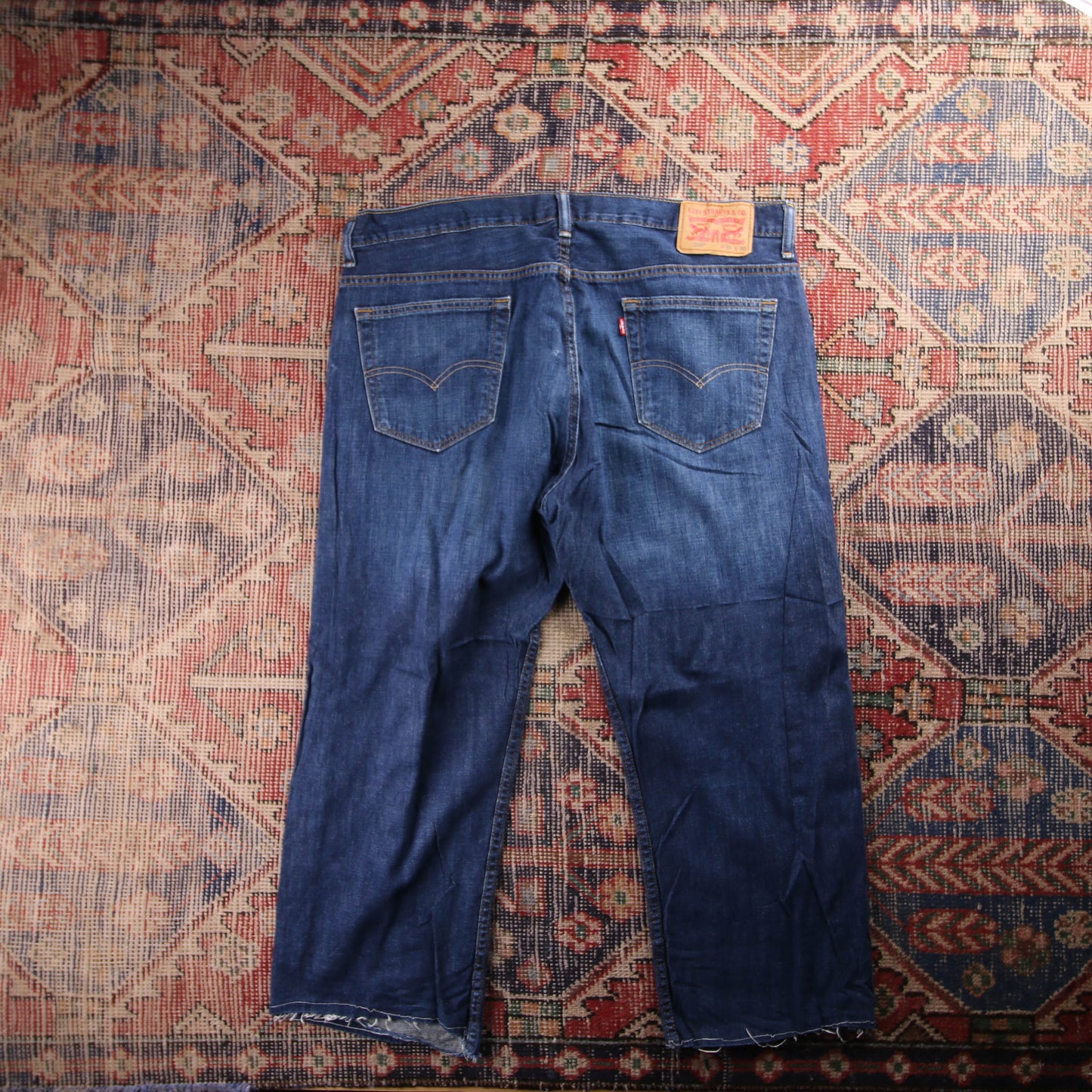 Levi's 569 Red Tab W38 L25 Straight Leg Loose Fit Blue Denim Jeans