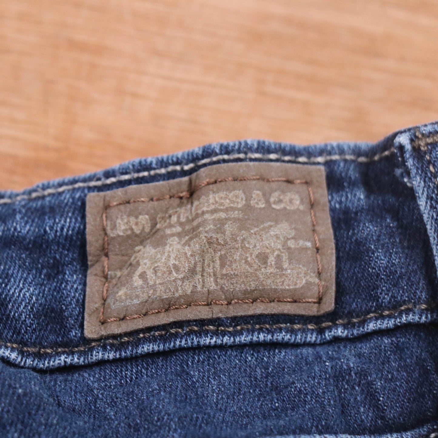 Levi's 721 Red Tab W34 L30 Skinny Blue Denim Jeans