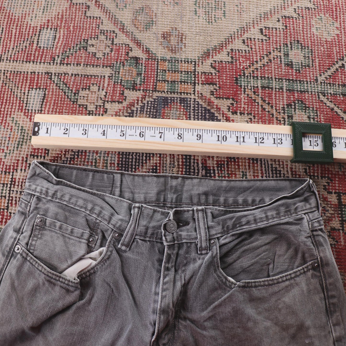 Levi's 559 Red Tab W30 L29 Straight Leg Relaxed Fit Grey Denim Jeans