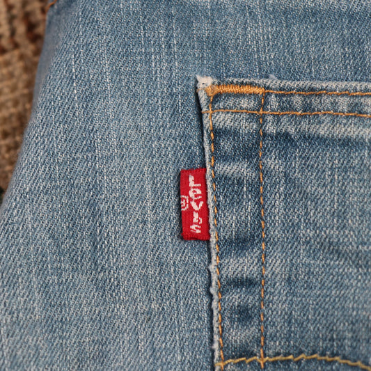 Levi's W34 L31 Straight Leg Blue Denim Jeans